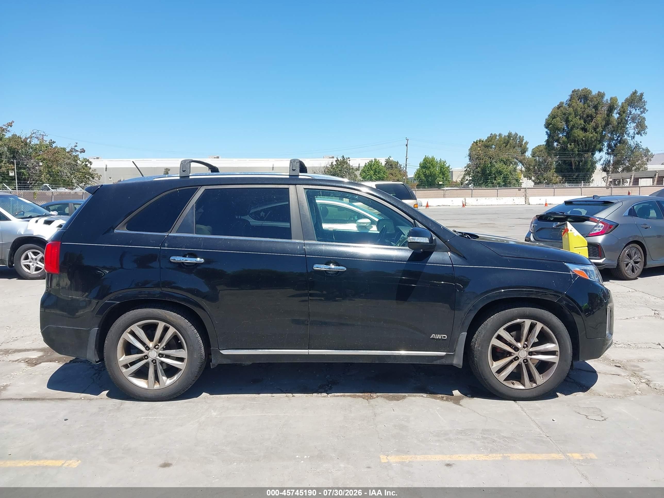 2015 Kia Sorento Limited V6 Black vin: 5XYKWDA73FG556137