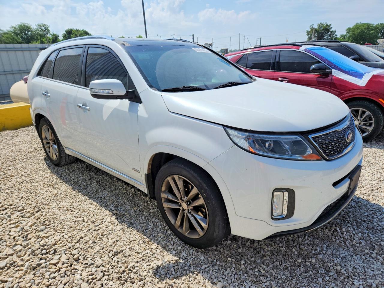 2014 Kia Sorento Sx Limited White vin: 5XYKWDA74EG532587