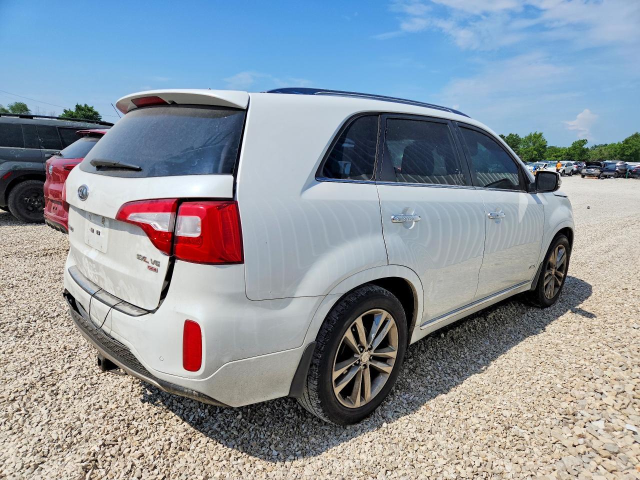 2014 Kia Sorento Sx Limited White vin: 5XYKWDA74EG532587