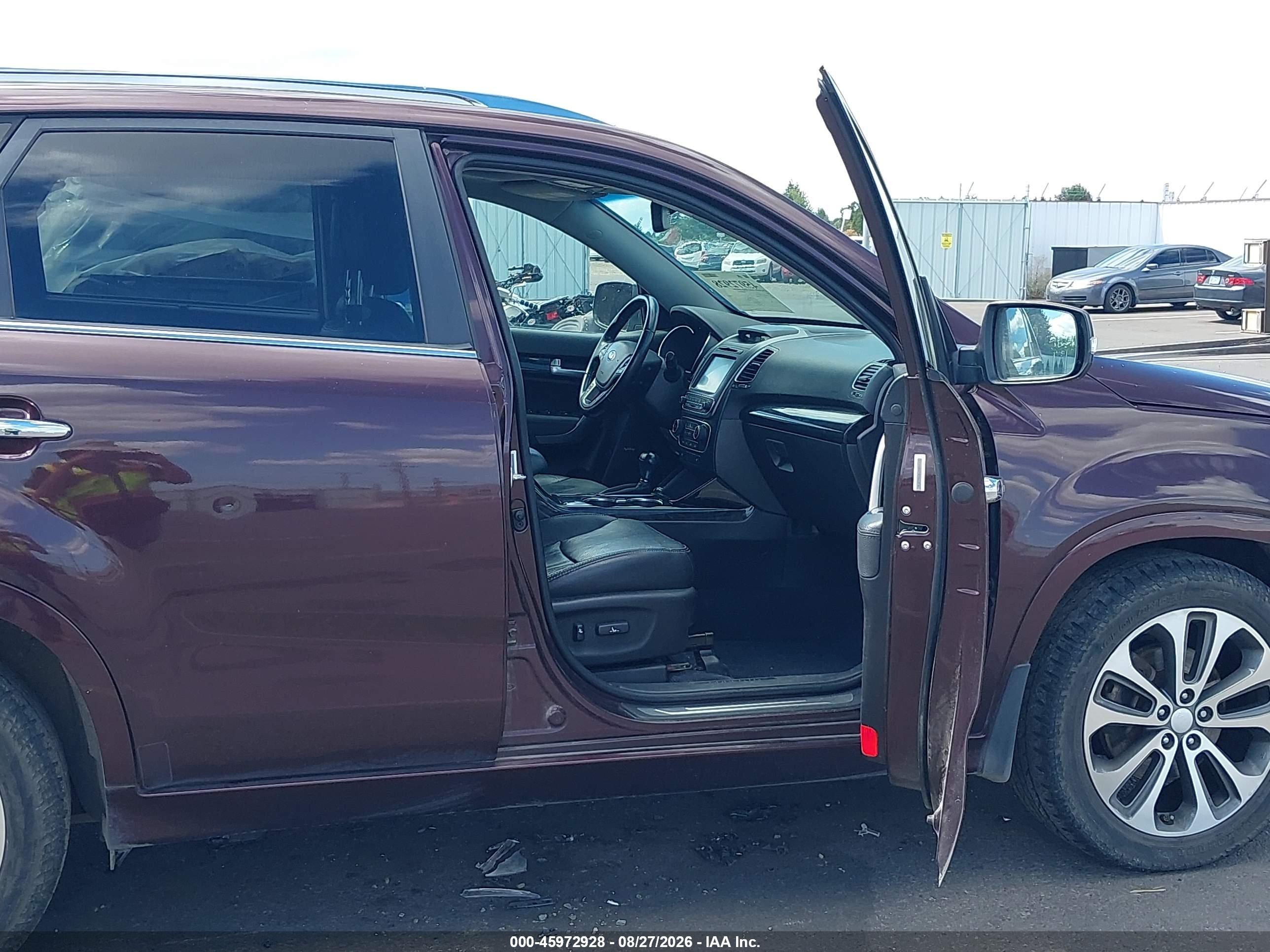 2015 Kia Sorento Sx V6 Purple vin: 5XYKWDA74FG563744