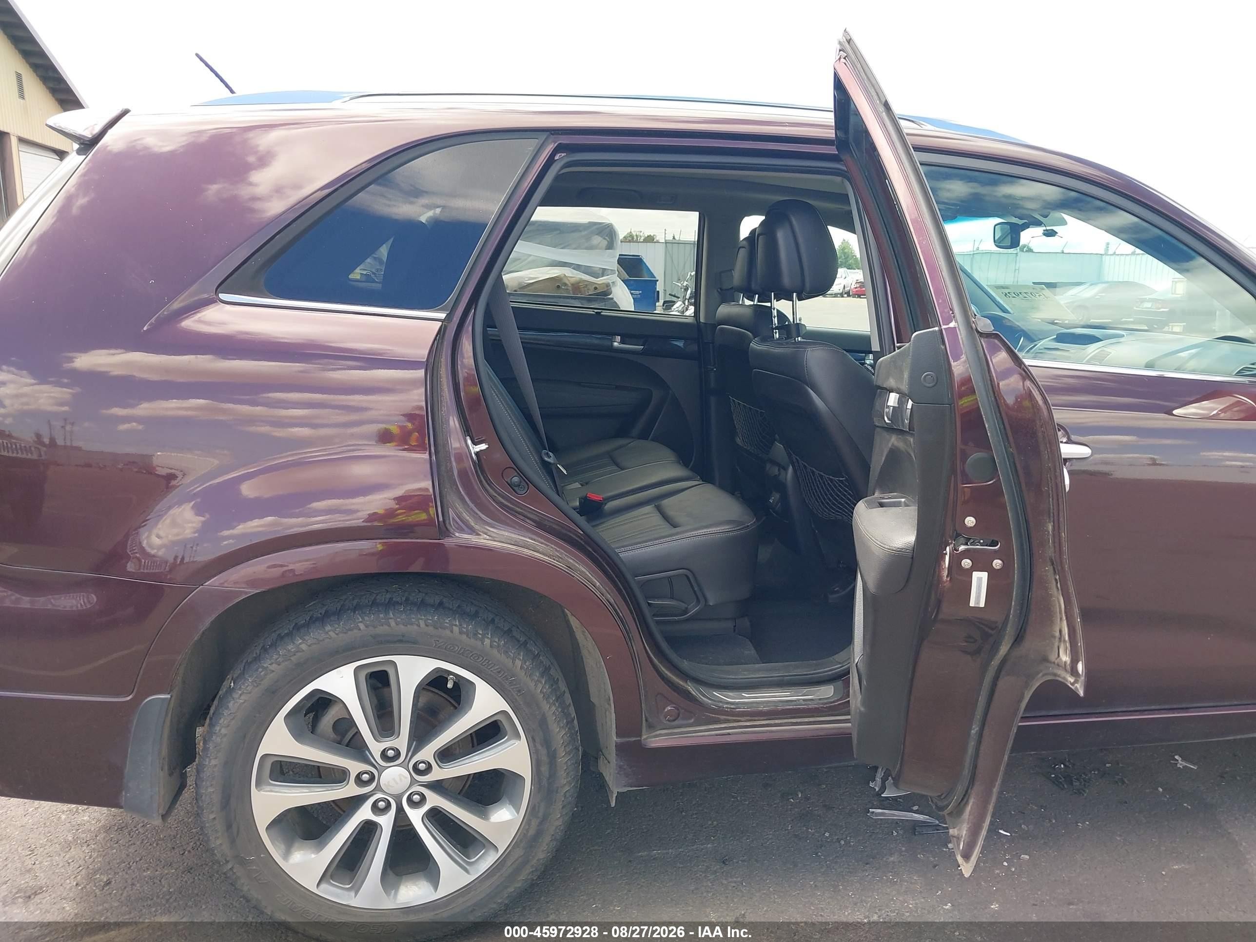 2015 Kia Sorento Sx V6 Purple vin: 5XYKWDA74FG563744
