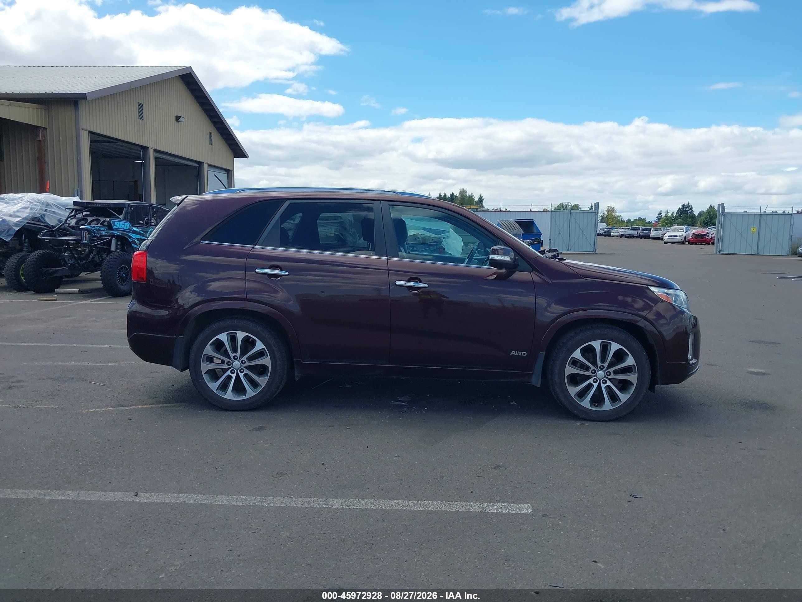 2015 Kia Sorento Sx V6 Purple vin: 5XYKWDA74FG563744