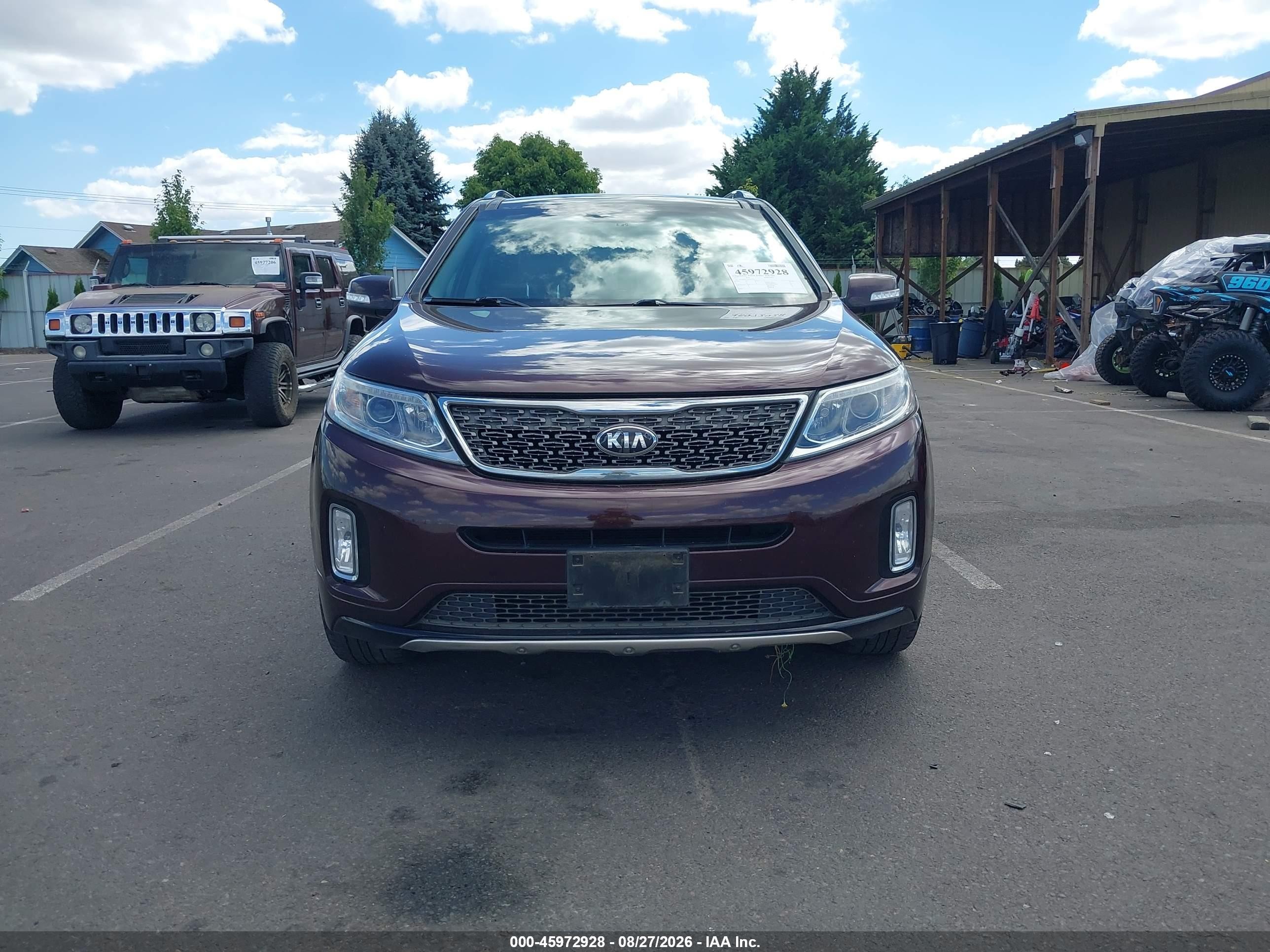 2015 Kia Sorento Sx V6 Purple vin: 5XYKWDA74FG563744