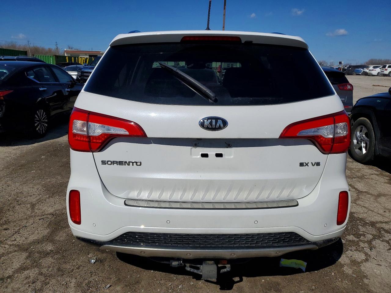 2015 Kia Sorento Sx White vin: 5XYKWDA74FG632769