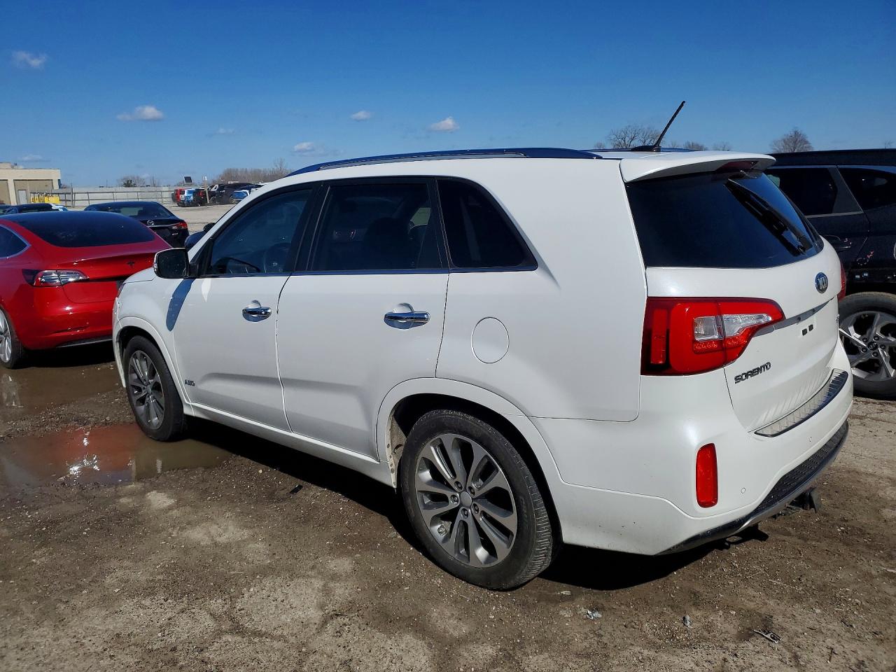 2015 Kia Sorento Sx White vin: 5XYKWDA74FG632769