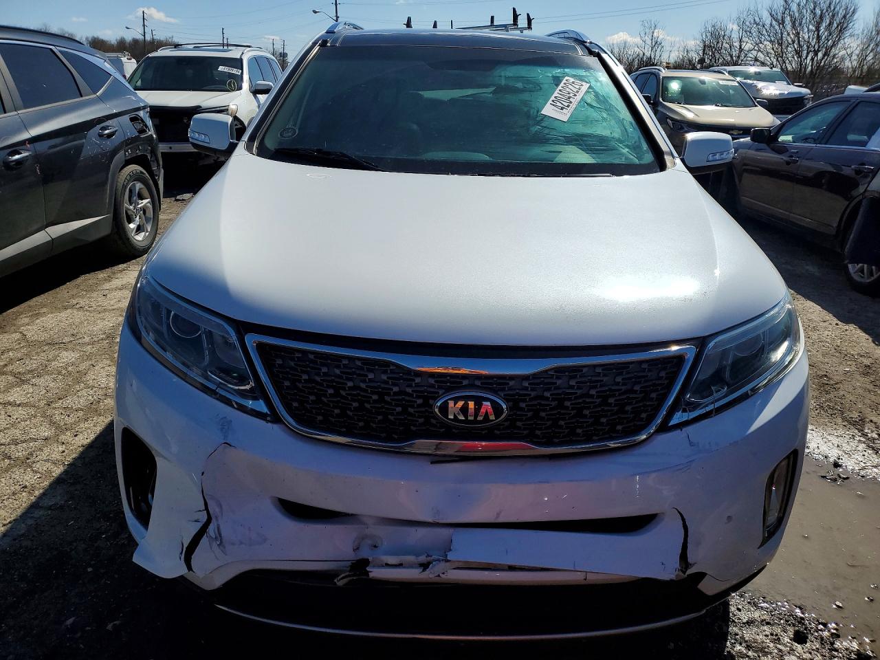 2015 Kia Sorento Sx White vin: 5XYKWDA74FG632769