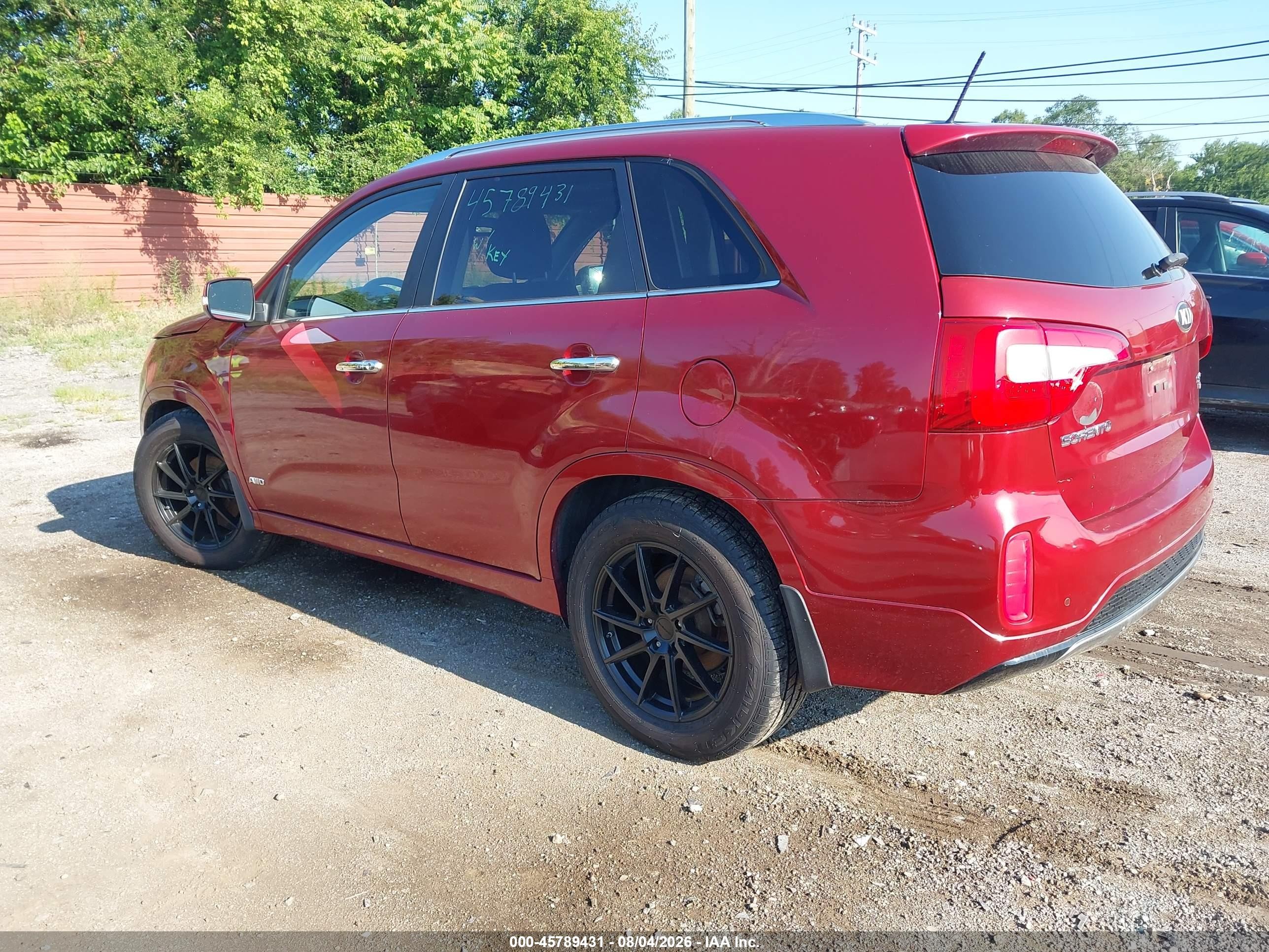 2014 Kia Sorento Sx V6 Красный vin: 5XYKWDA75EG479656