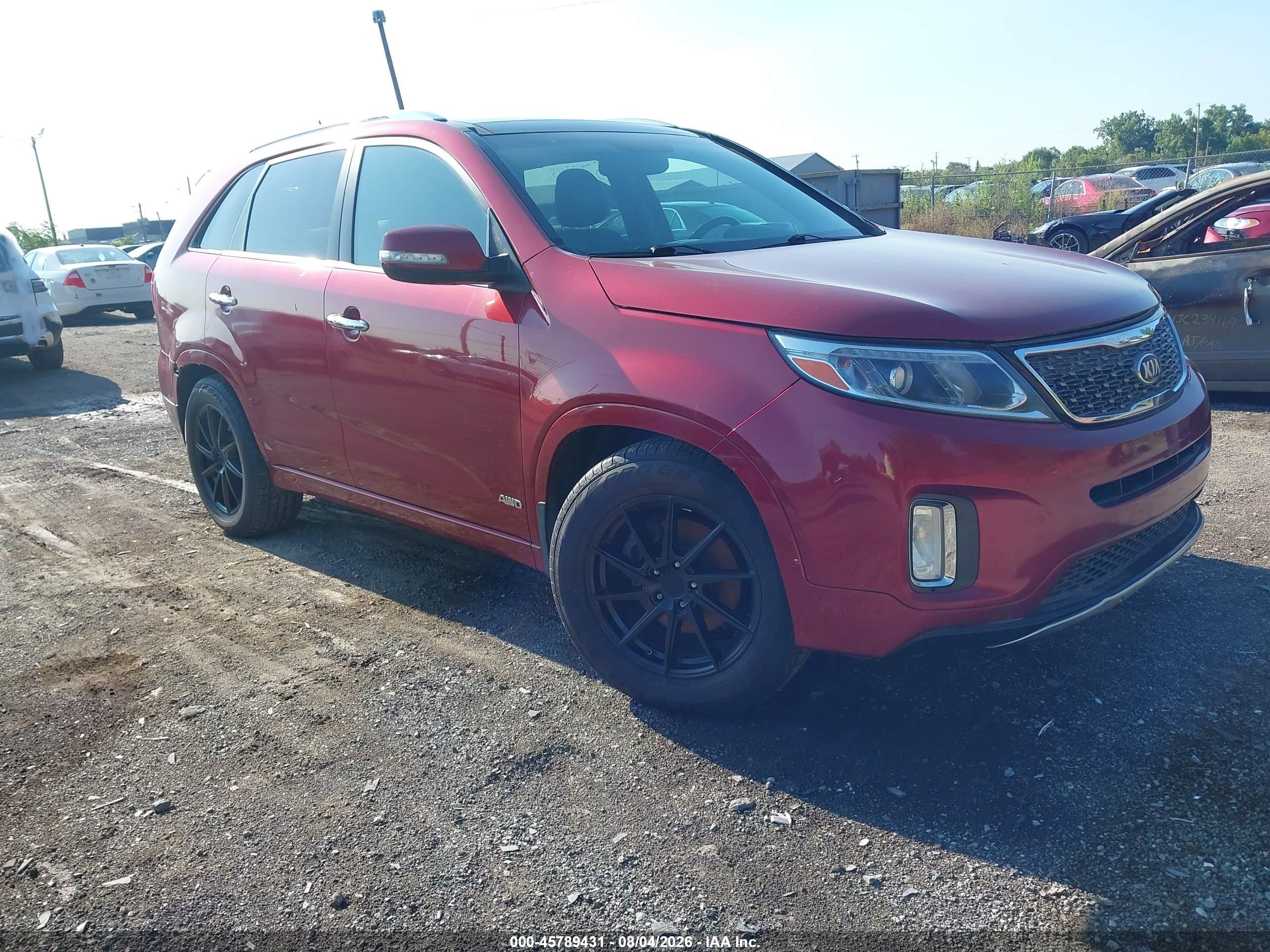 2014 Kia Sorento Sx V6 Красный vin: 5XYKWDA75EG479656
