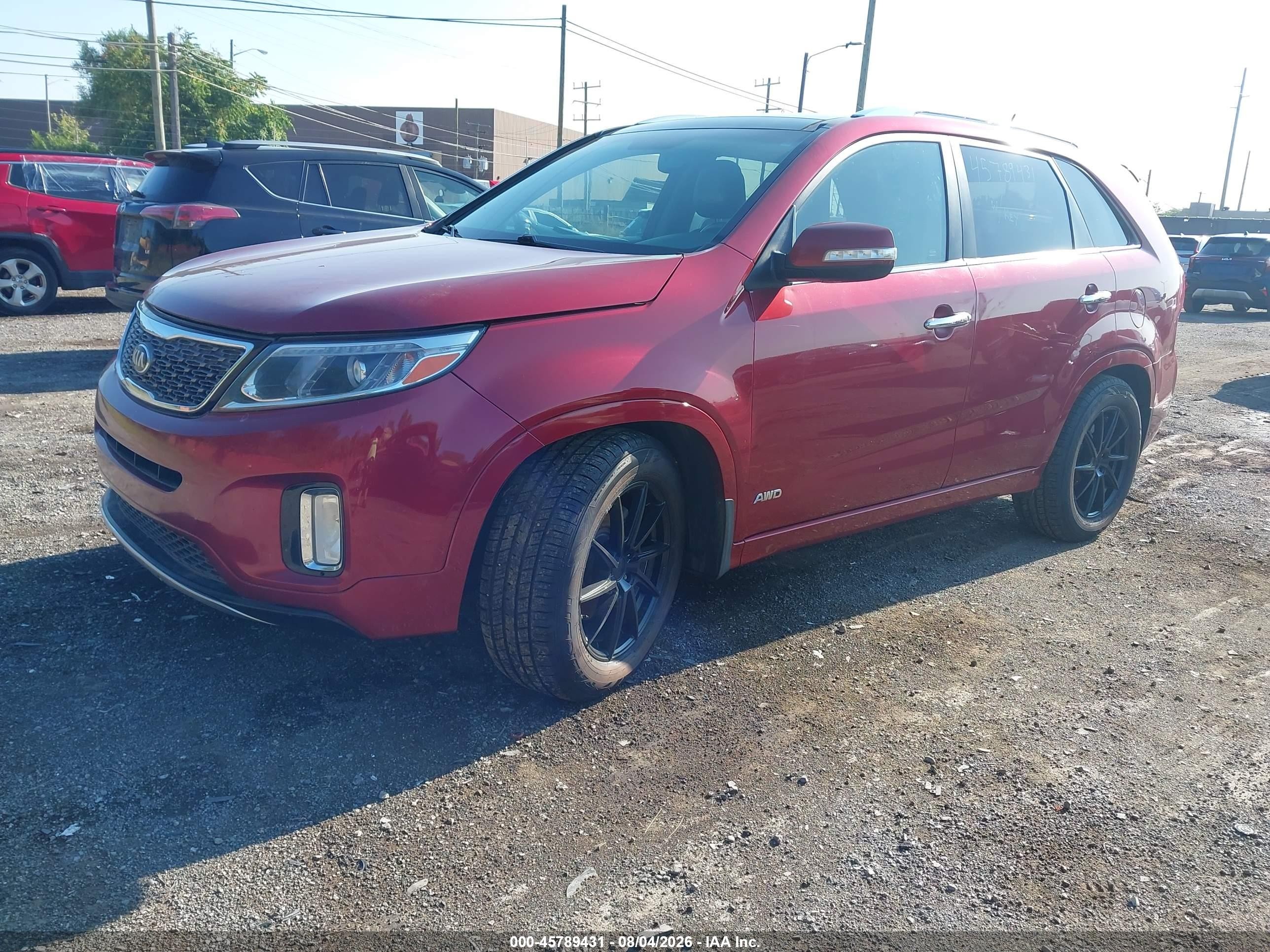 2014 Kia Sorento Sx V6 Красный vin: 5XYKWDA75EG479656