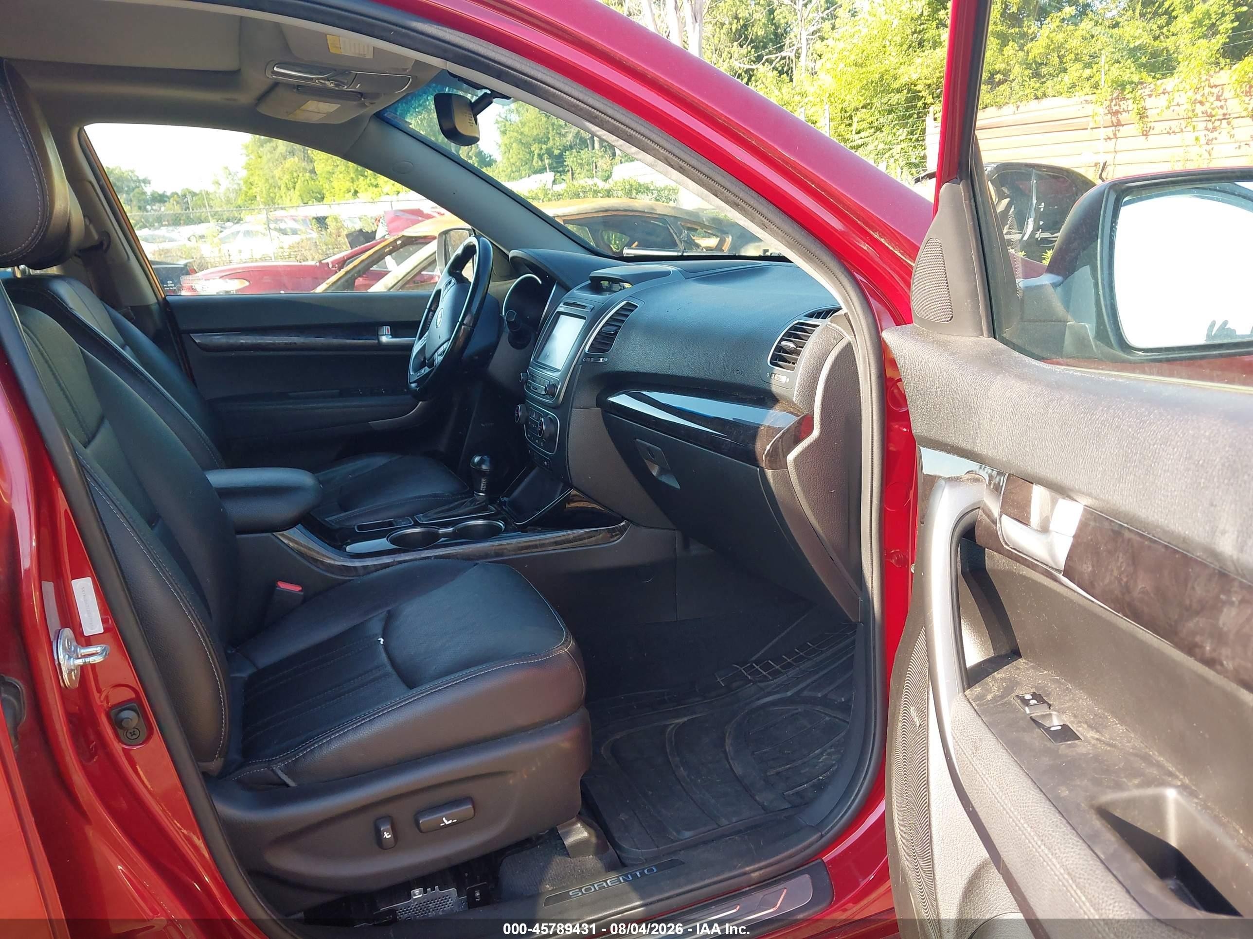 2014 Kia Sorento Sx V6 Красный vin: 5XYKWDA75EG479656
