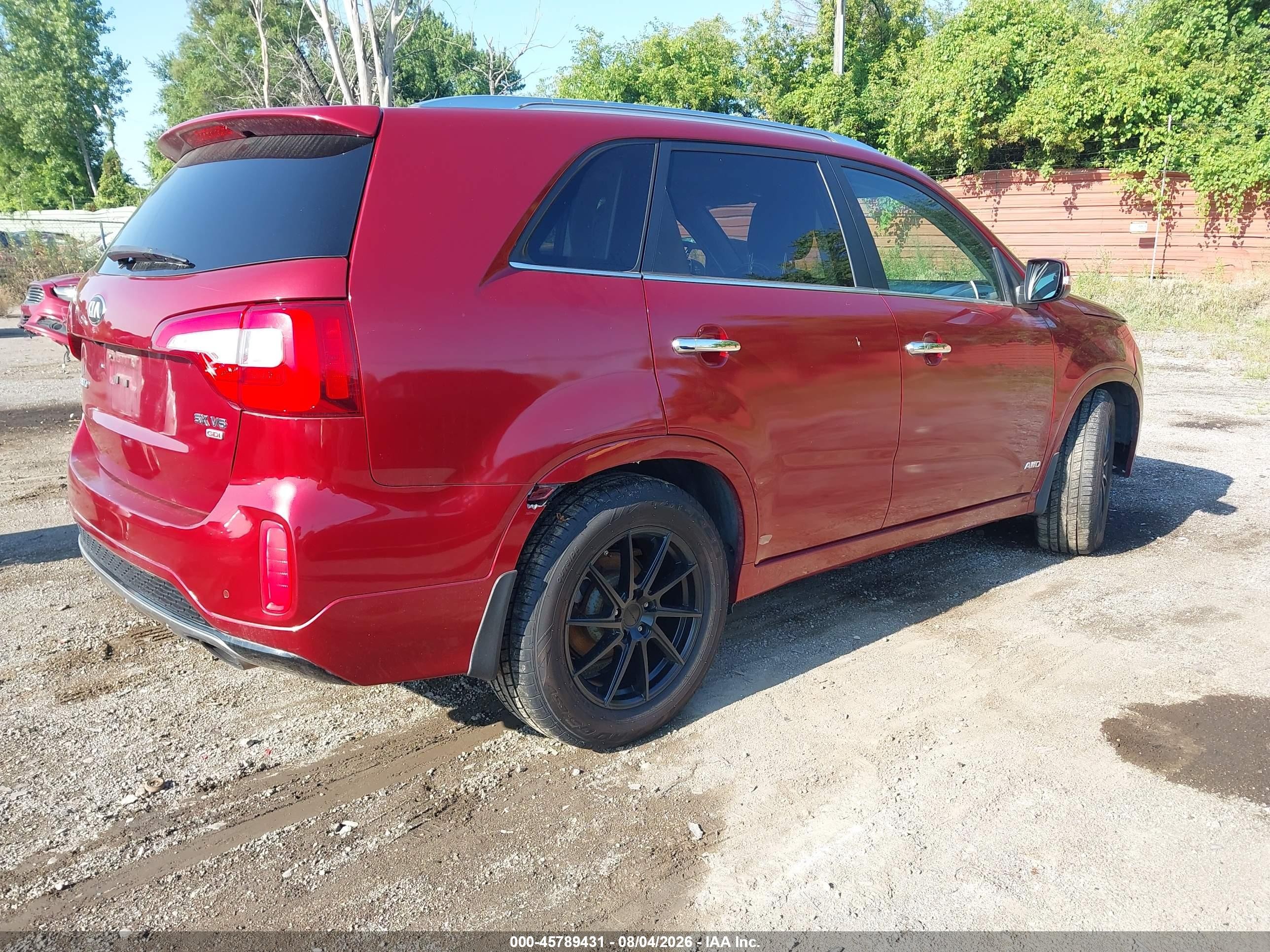 2014 Kia Sorento Sx V6 Красный vin: 5XYKWDA75EG479656