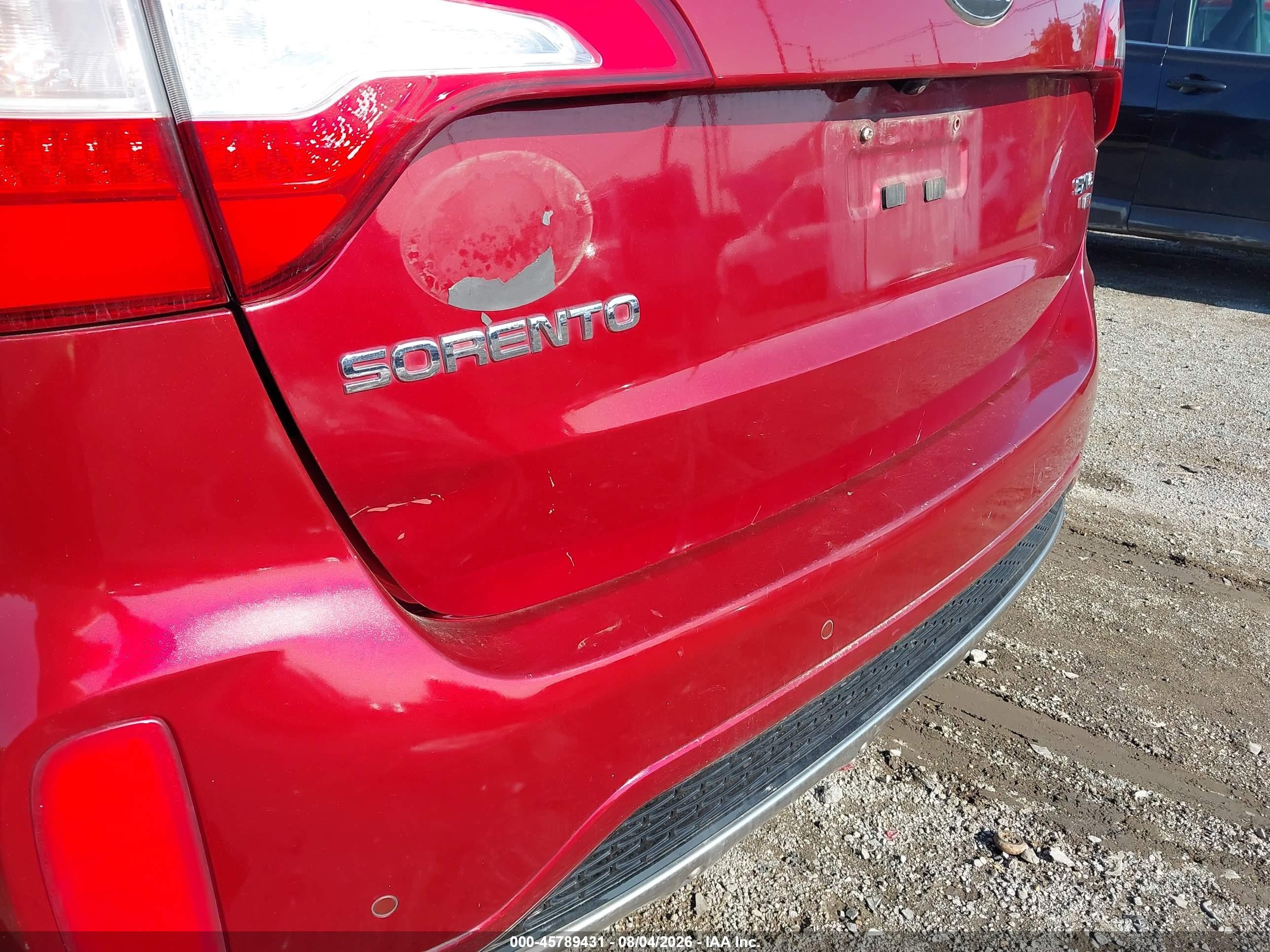 2014 Kia Sorento Sx V6 Красный vin: 5XYKWDA75EG479656