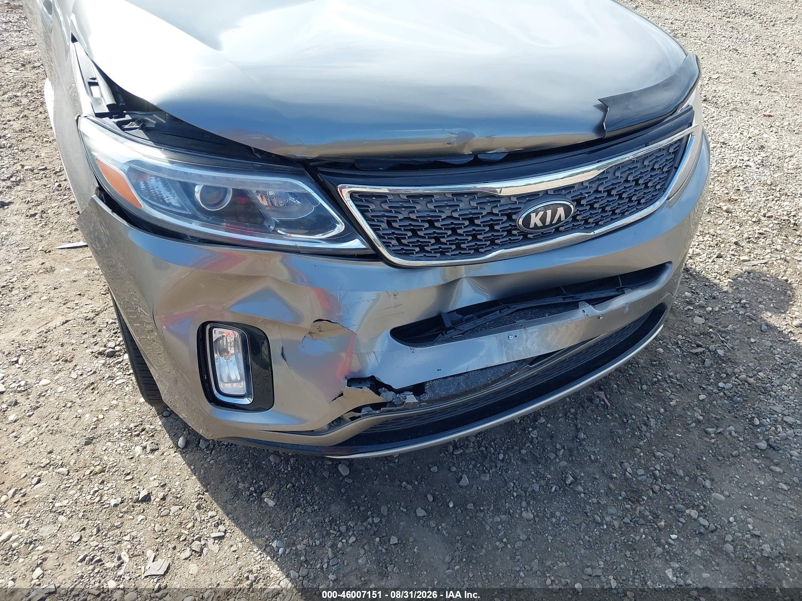 2014 Kia Sorento Sx V6 Gray vin: 5XYKWDA75EG488342
