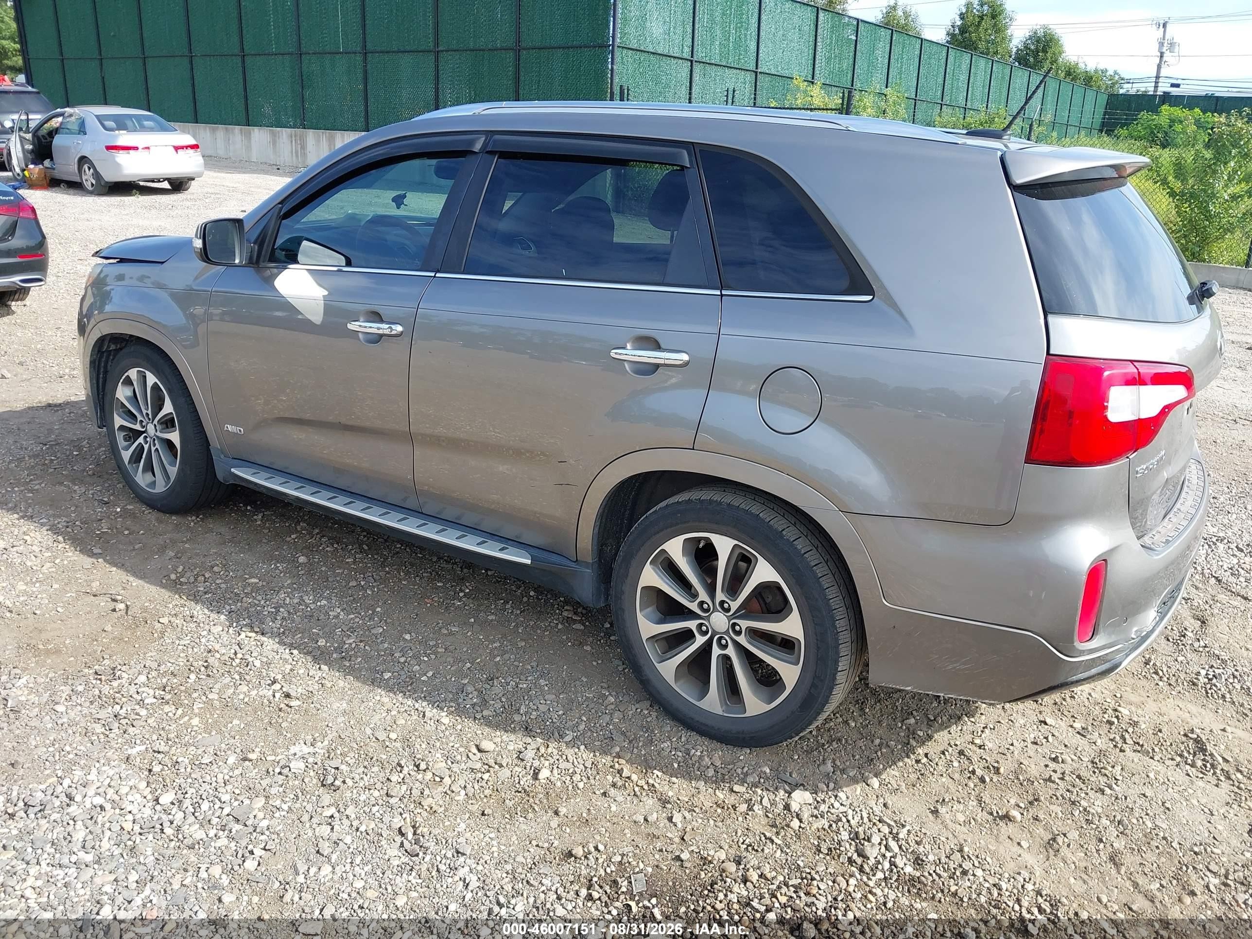2014 Kia Sorento Sx V6 Gray vin: 5XYKWDA75EG488342