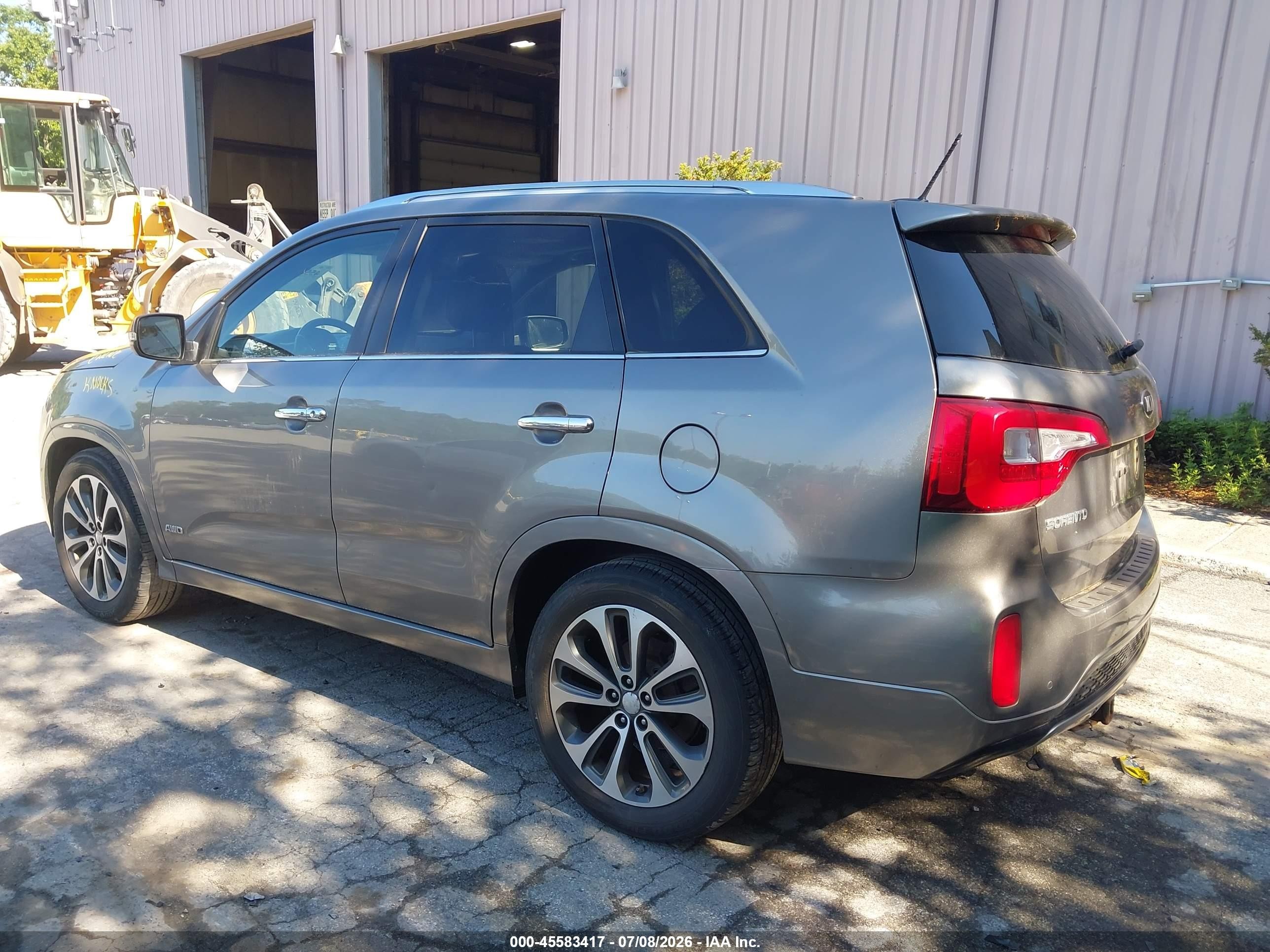 2014 Kia Sorento Sx V6 Gray vin: 5XYKWDA76EG465961