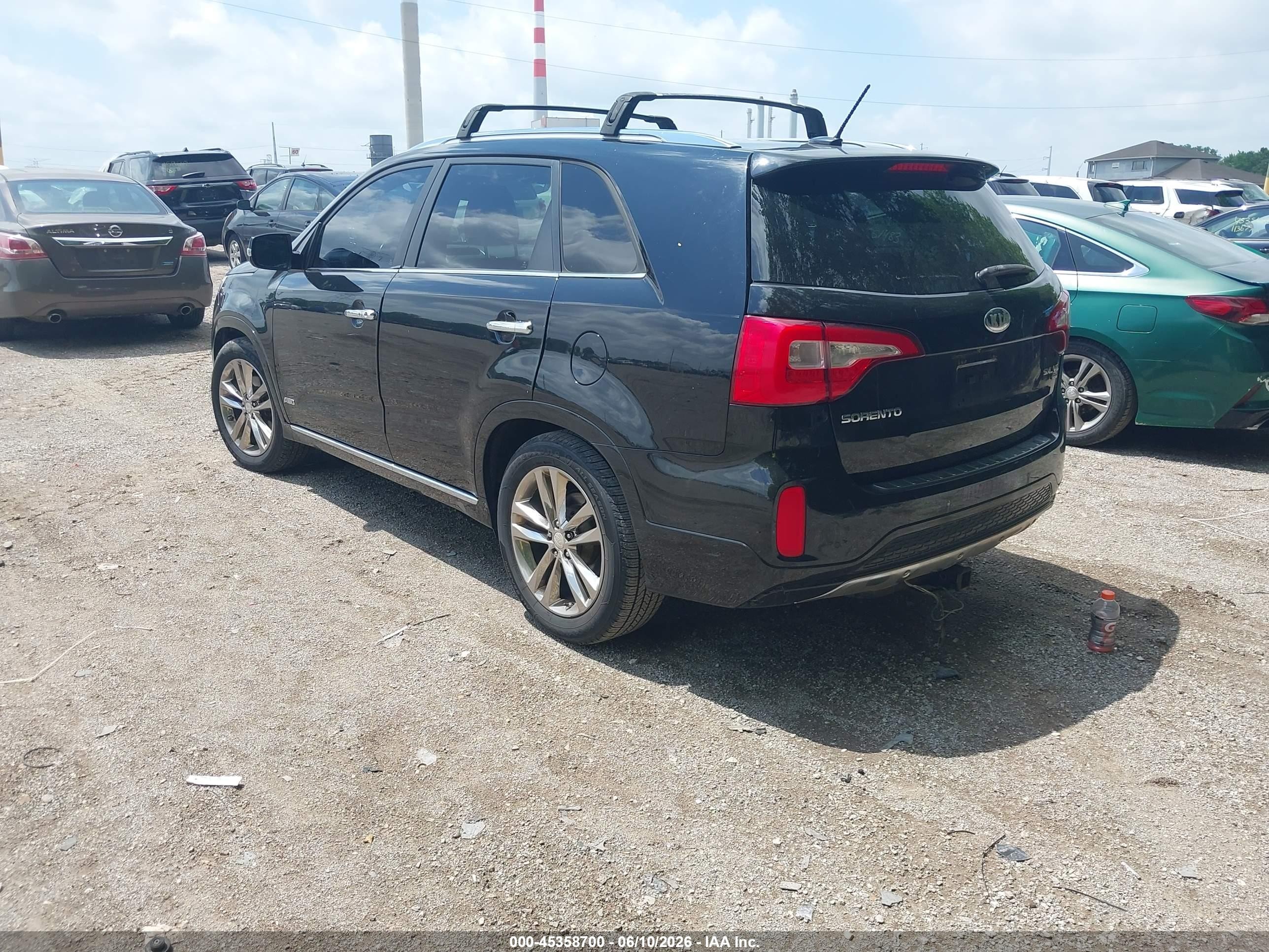 2014 Kia Sorento Limited V6 Black vin: 5XYKWDA76EG527715