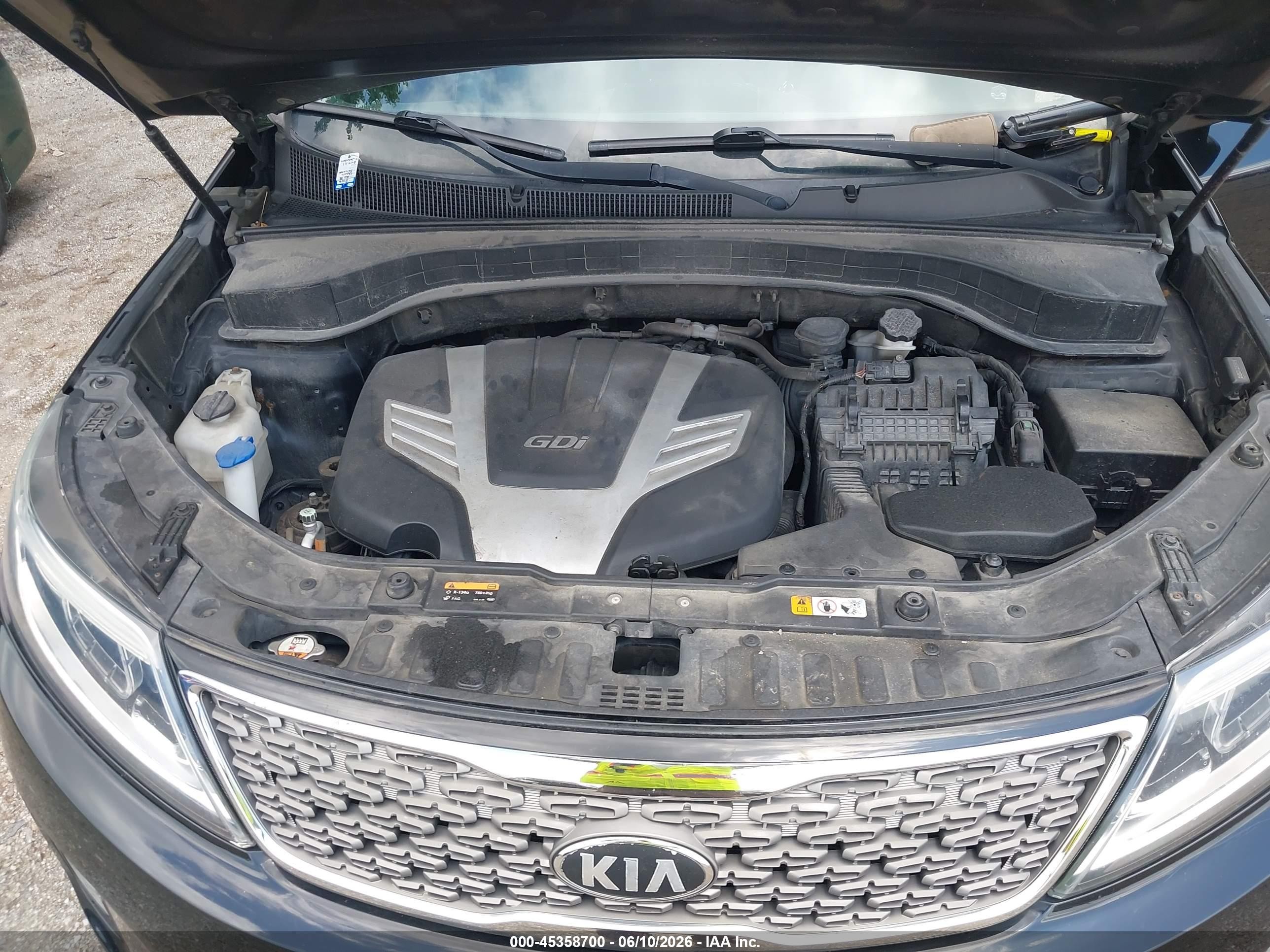 2014 Kia Sorento Limited V6 Black vin: 5XYKWDA76EG527715