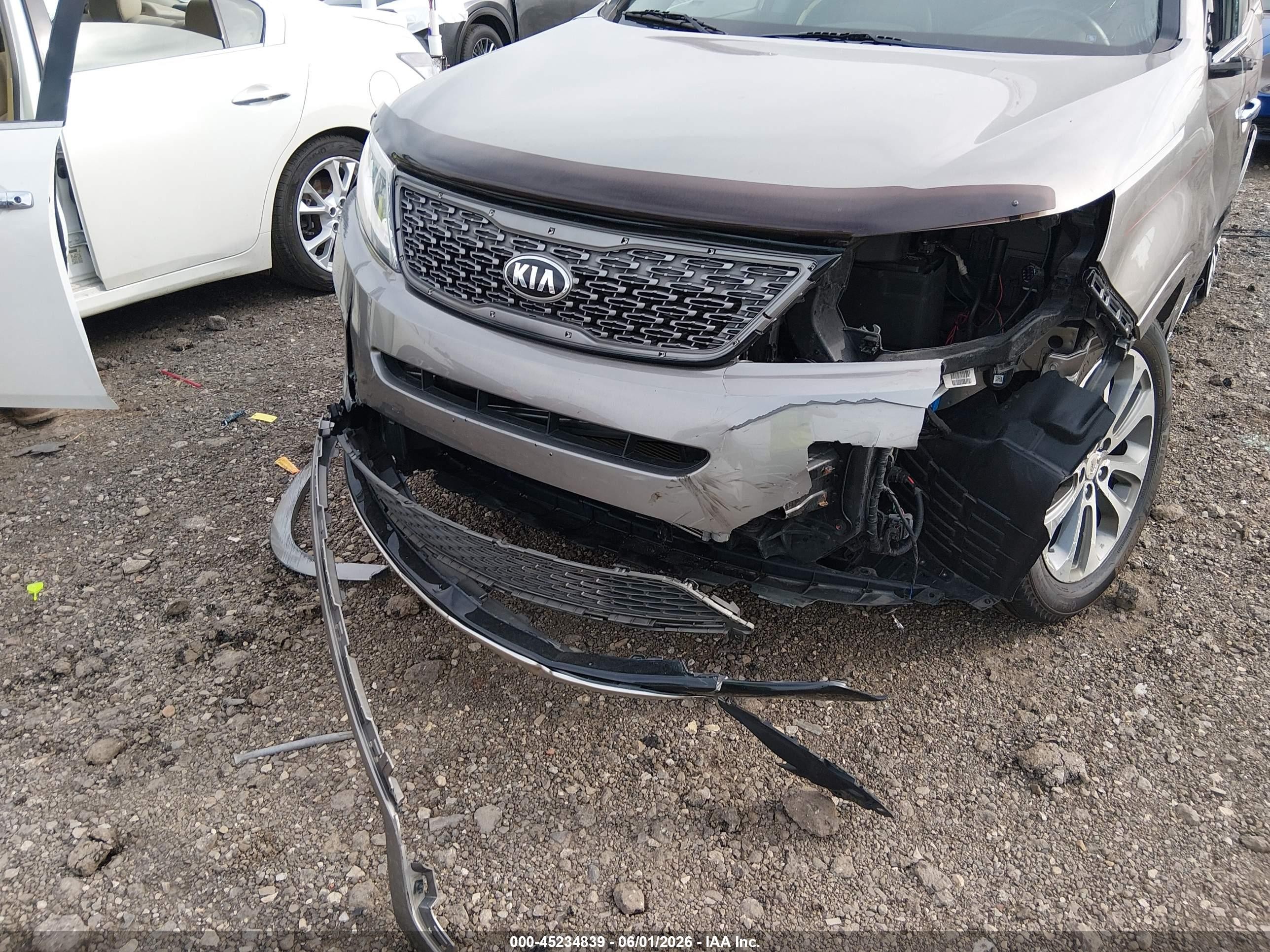 2015 Kia Sorento Sx V6 Gray vin: 5XYKWDA76FG619151