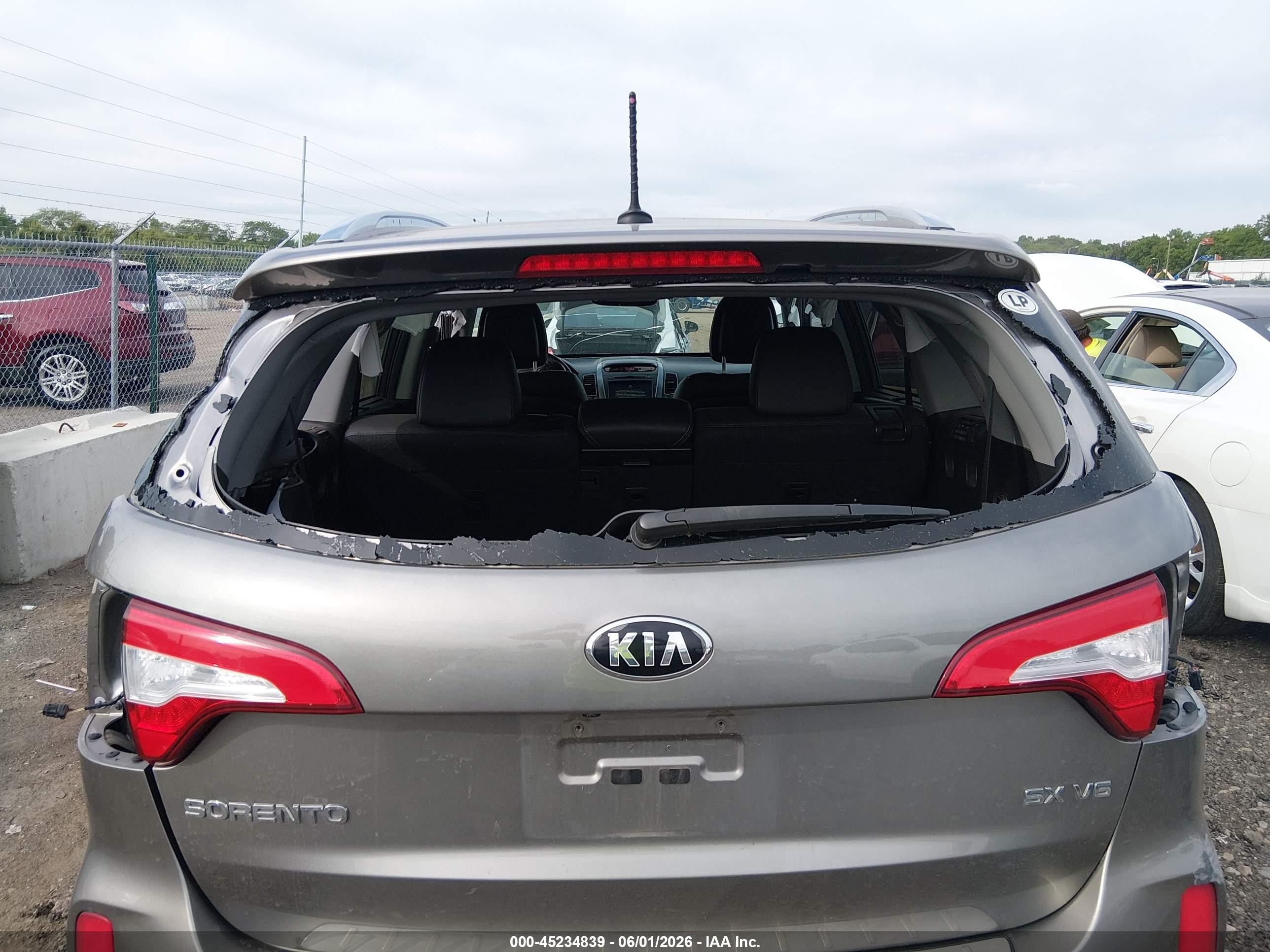 2015 Kia Sorento Sx V6 Gray vin: 5XYKWDA76FG619151