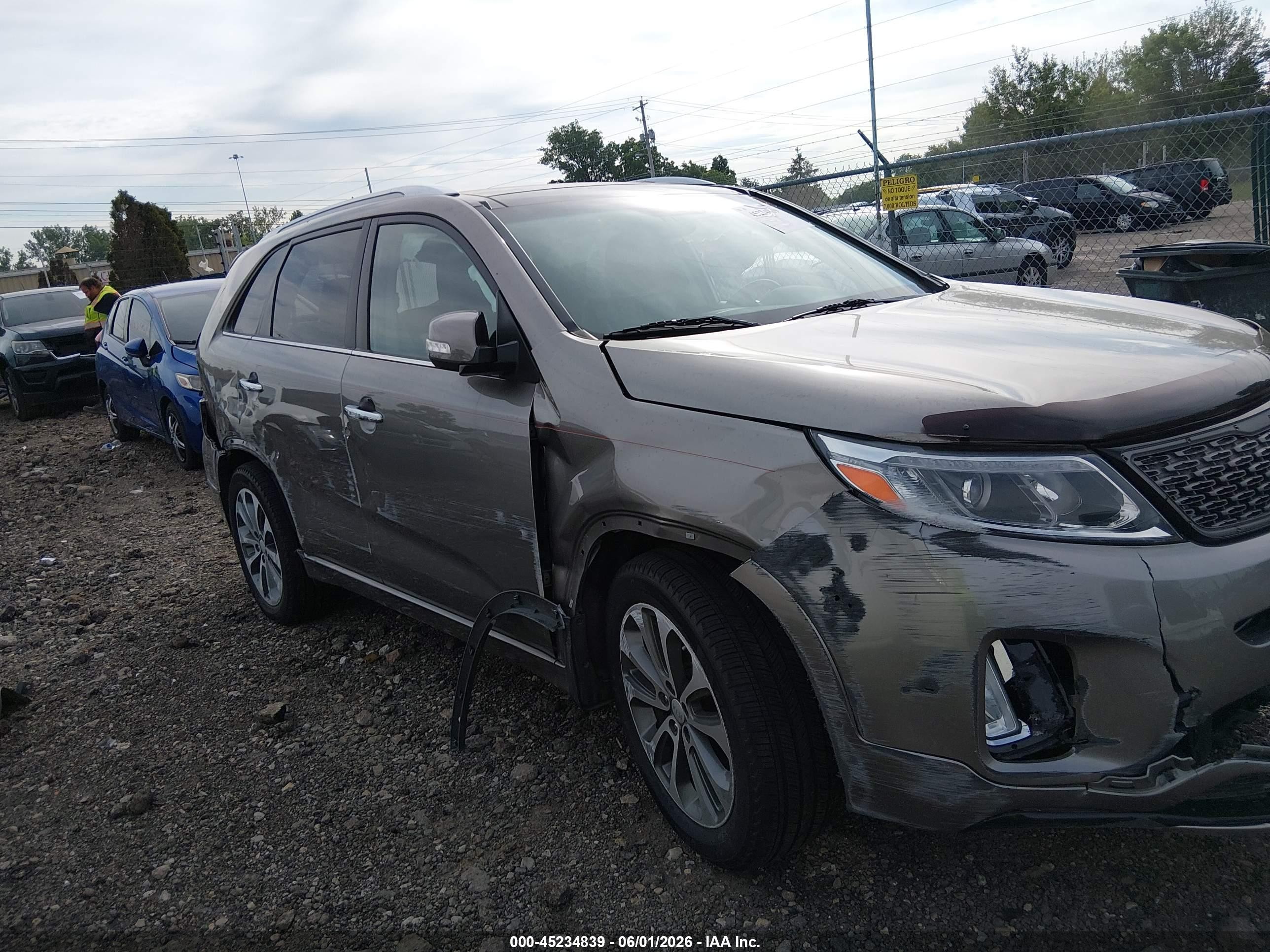 2015 Kia Sorento Sx V6 Gray vin: 5XYKWDA76FG619151