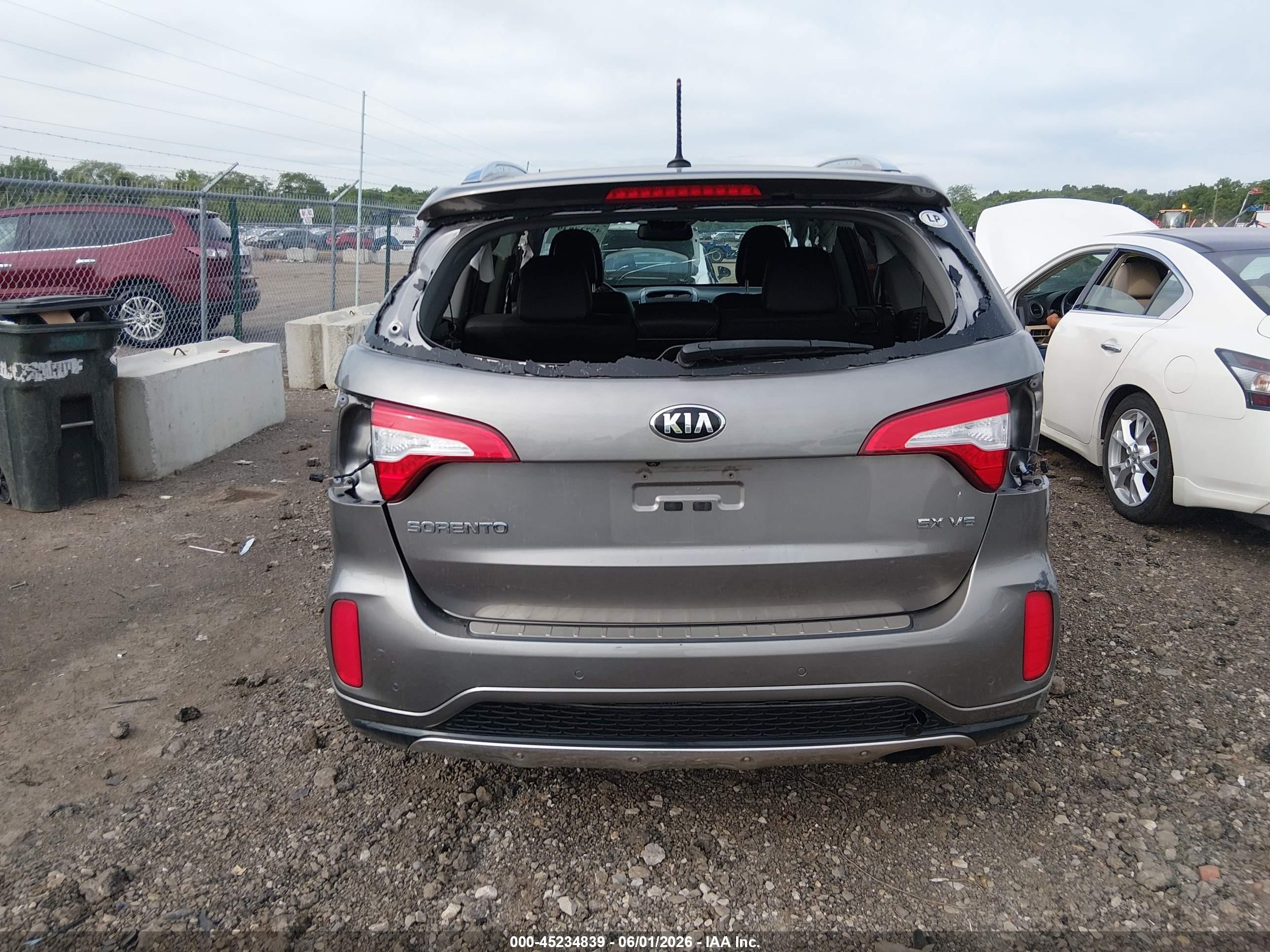 2015 Kia Sorento Sx V6 Gray vin: 5XYKWDA76FG619151