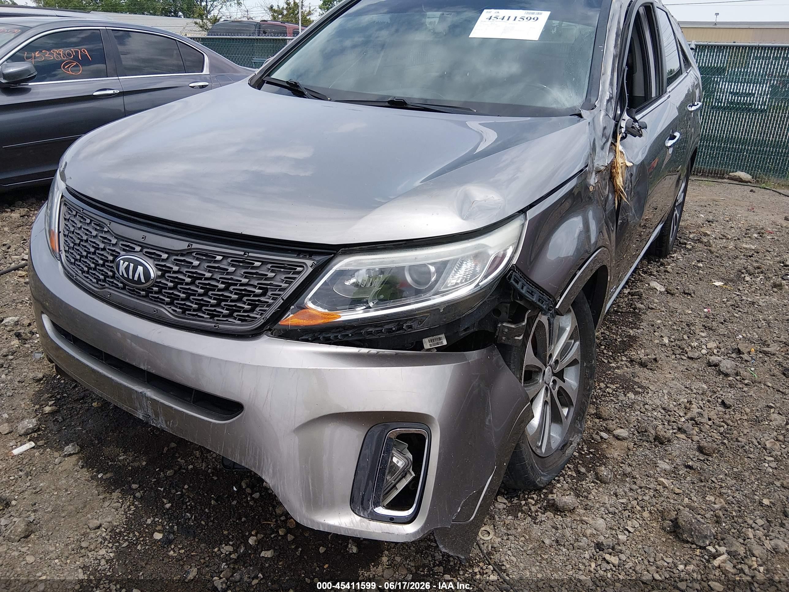 2015 Kia Sorento Sx V6 Gray vin: 5XYKWDA76FG621093