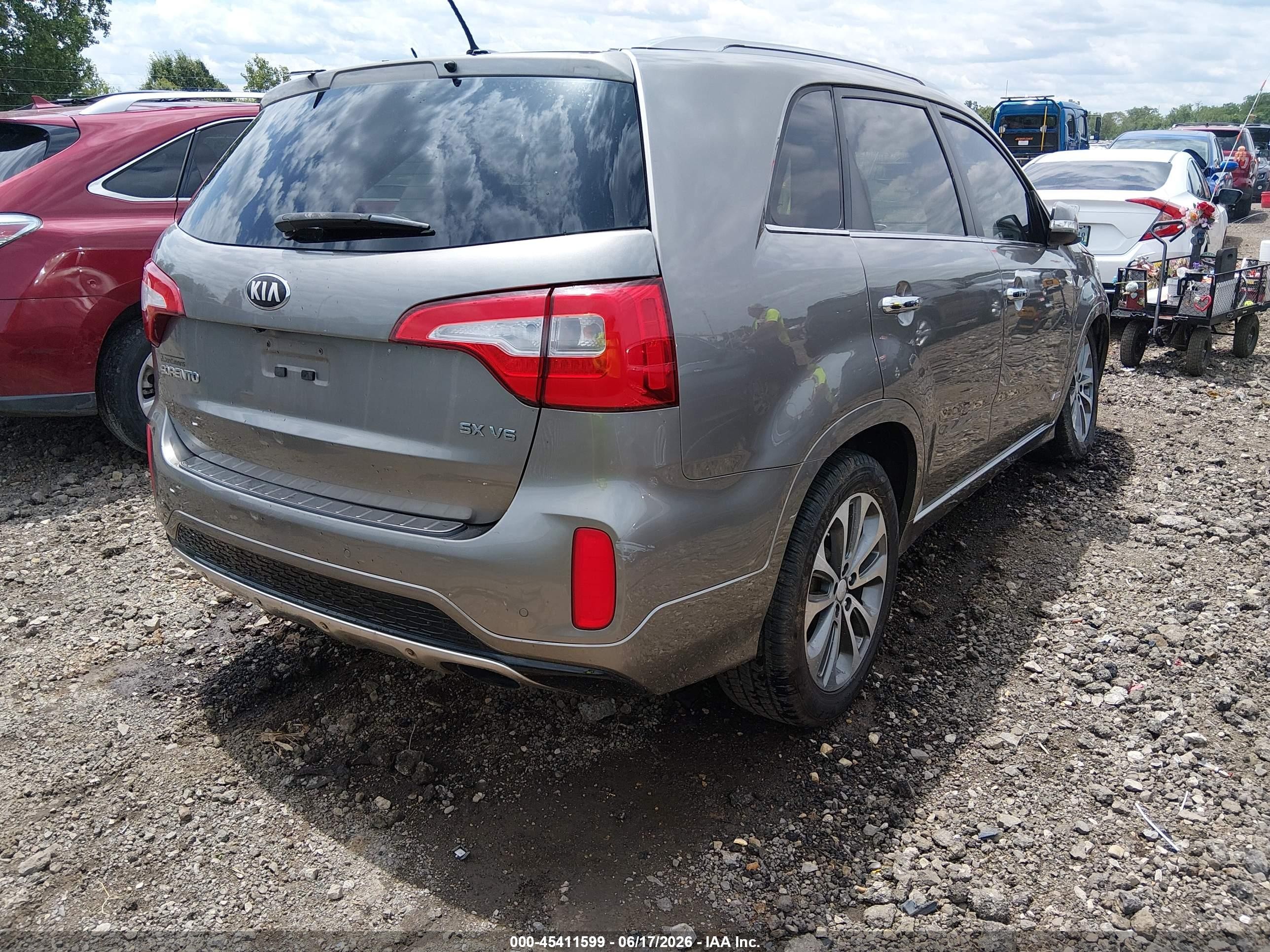 2015 Kia Sorento Sx V6 Gray vin: 5XYKWDA76FG621093