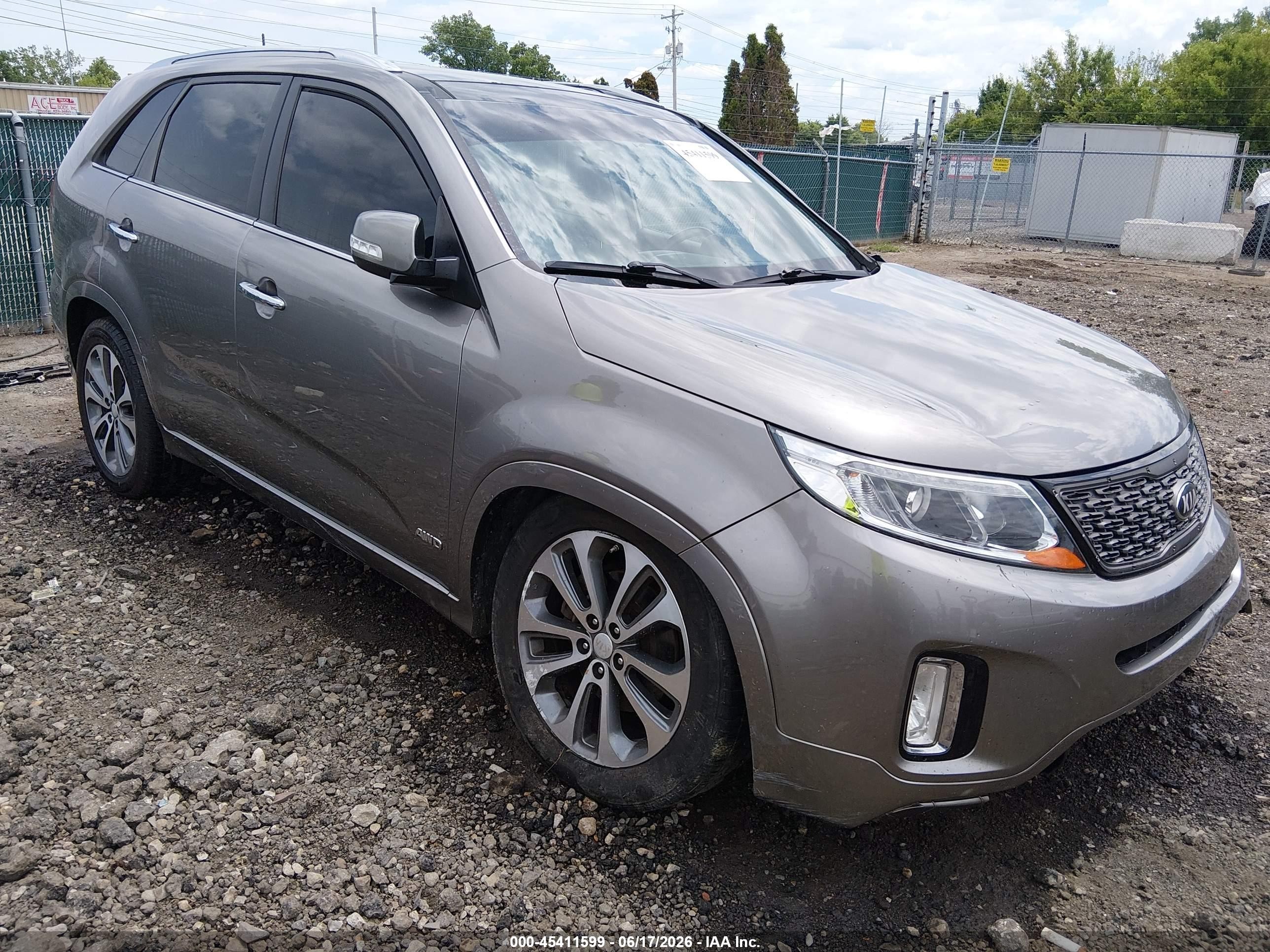 2015 Kia Sorento Sx V6 Gray vin: 5XYKWDA76FG621093