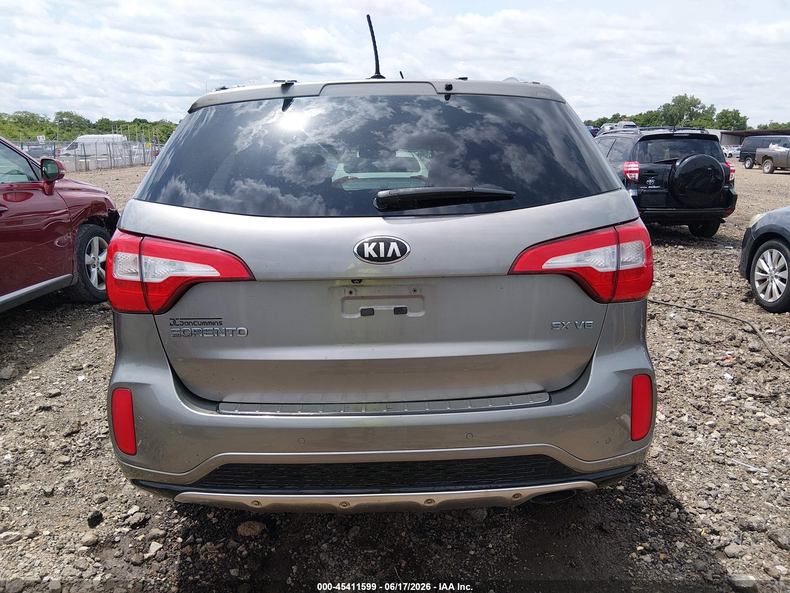 2015 Kia Sorento Sx V6 Gray vin: 5XYKWDA76FG621093