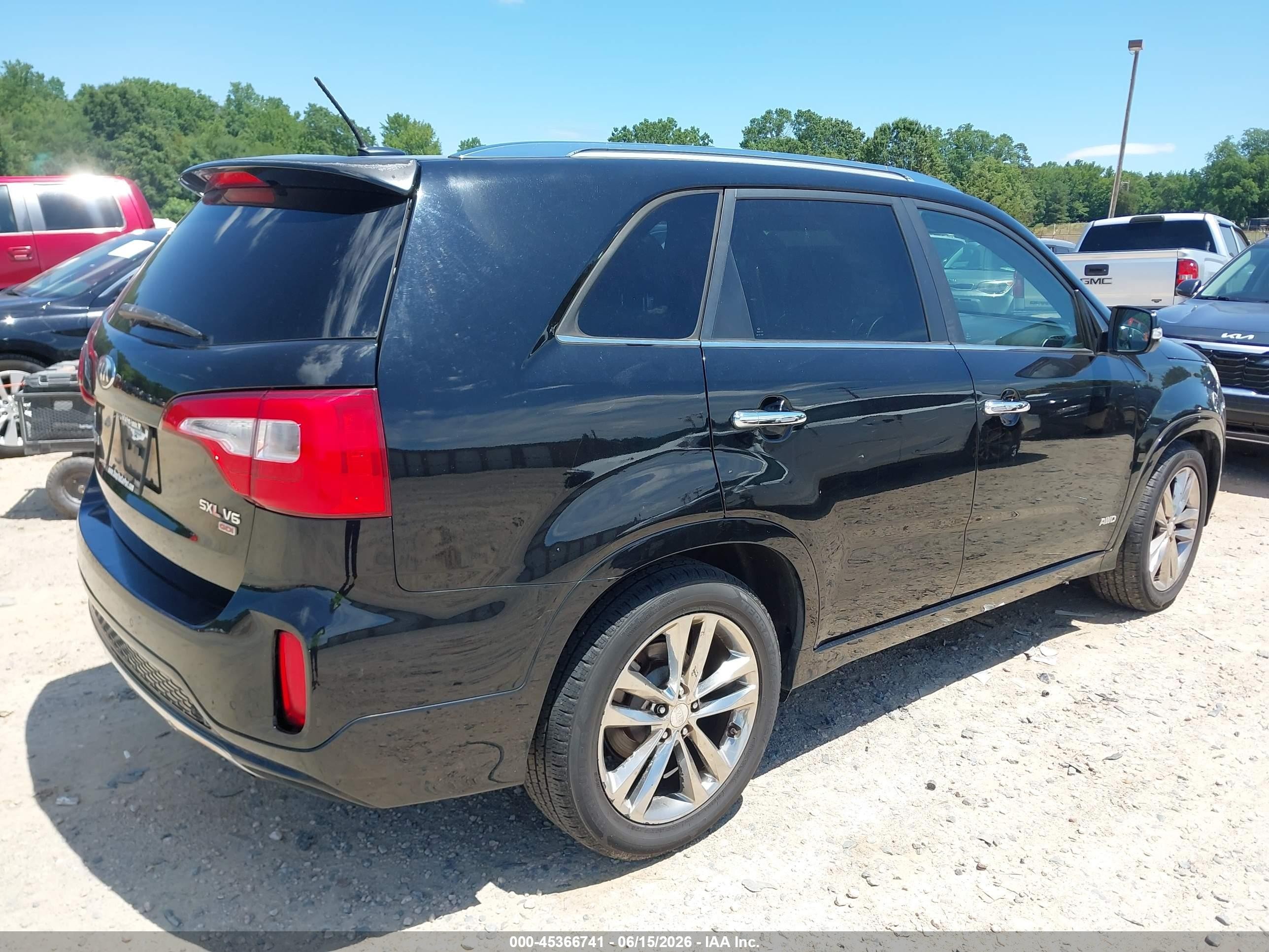 2014 Kia Sorento Limited V6 Black vin: 5XYKWDA77EG440096