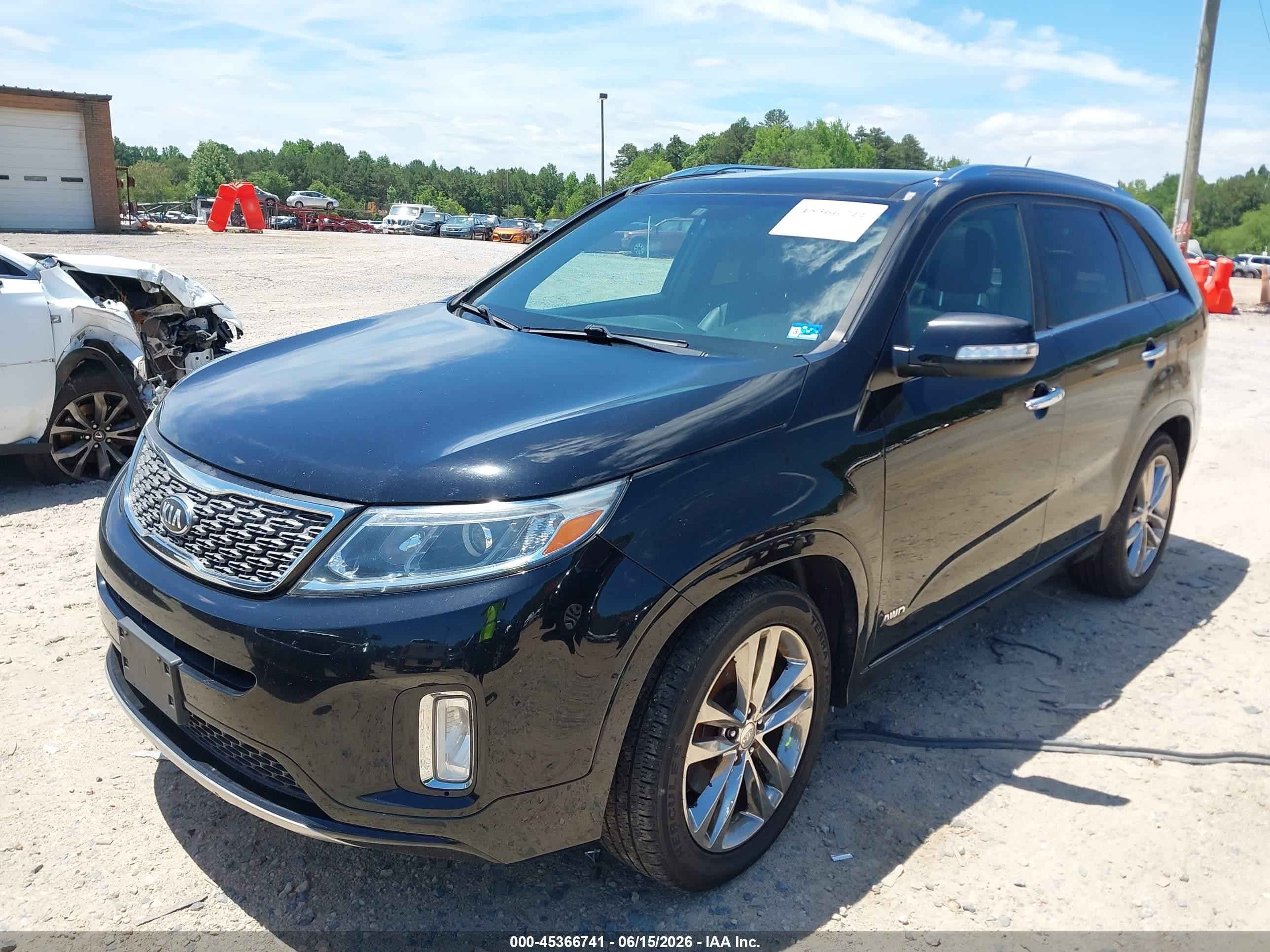 2014 Kia Sorento Limited V6 Black vin: 5XYKWDA77EG440096