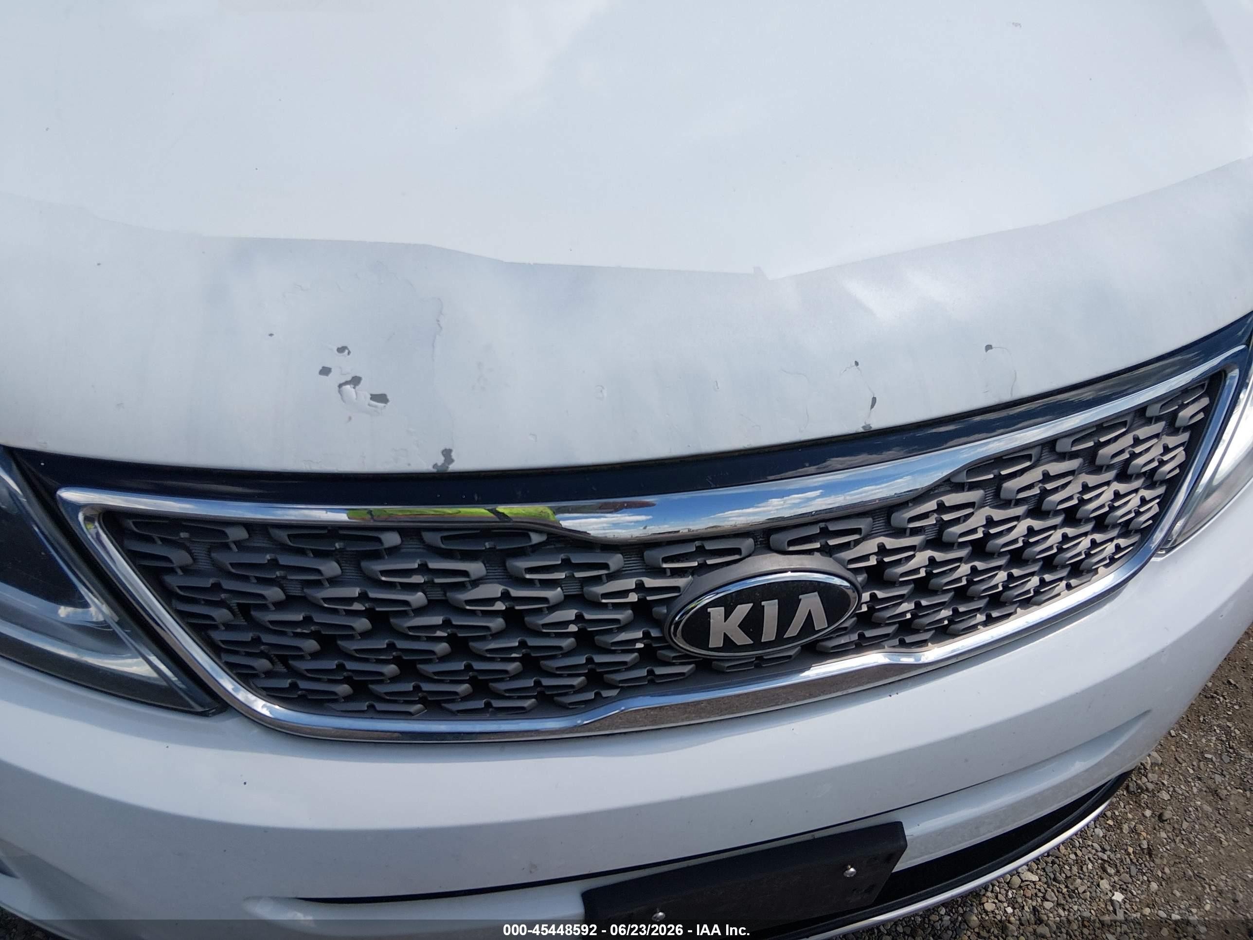 2014 Kia Sorento Limited V6 White vin: 5XYKWDA77EG466486