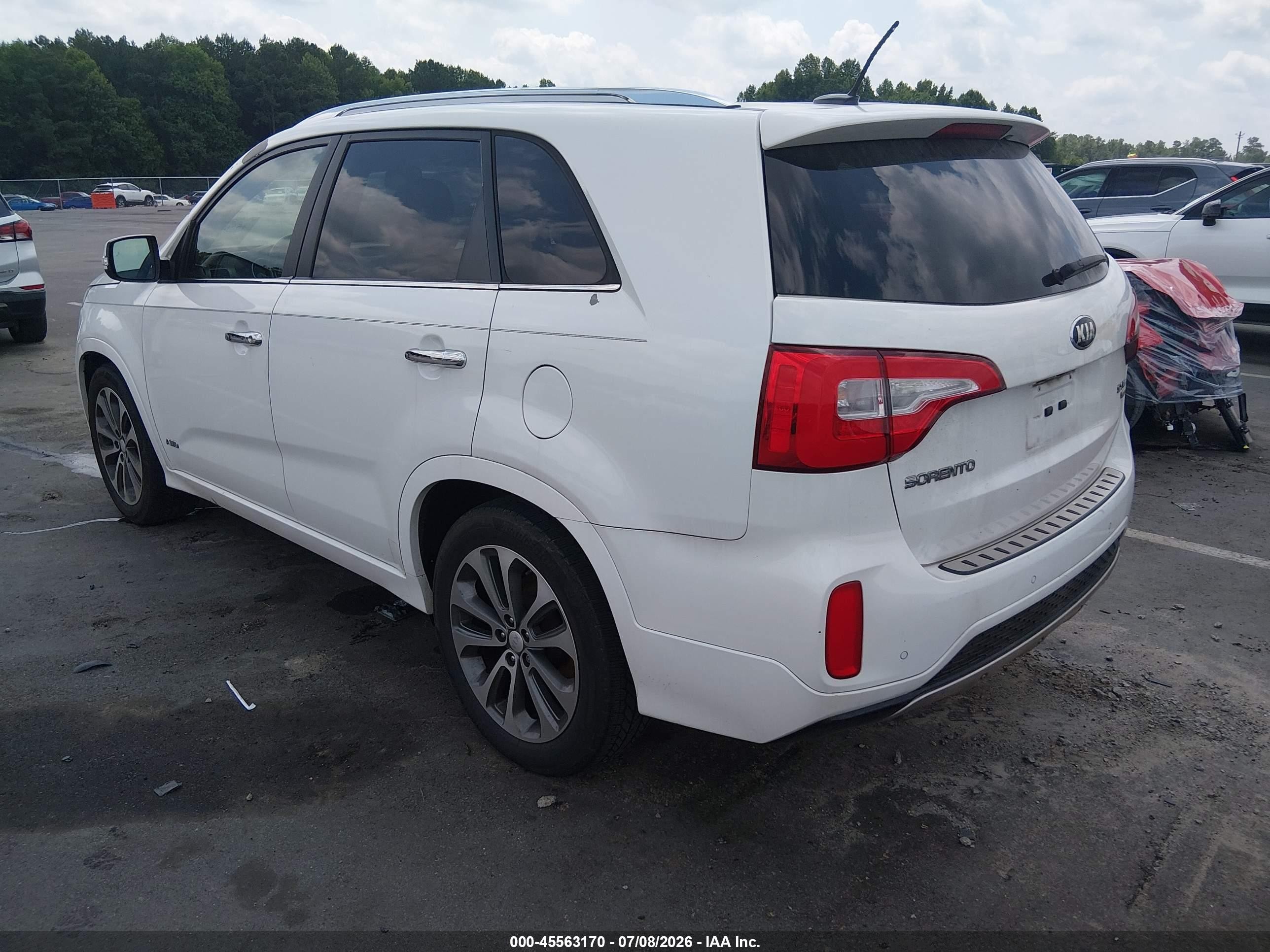 2014 Kia Sorento Sx V6 Белый vin: 5XYKWDA77EG524225