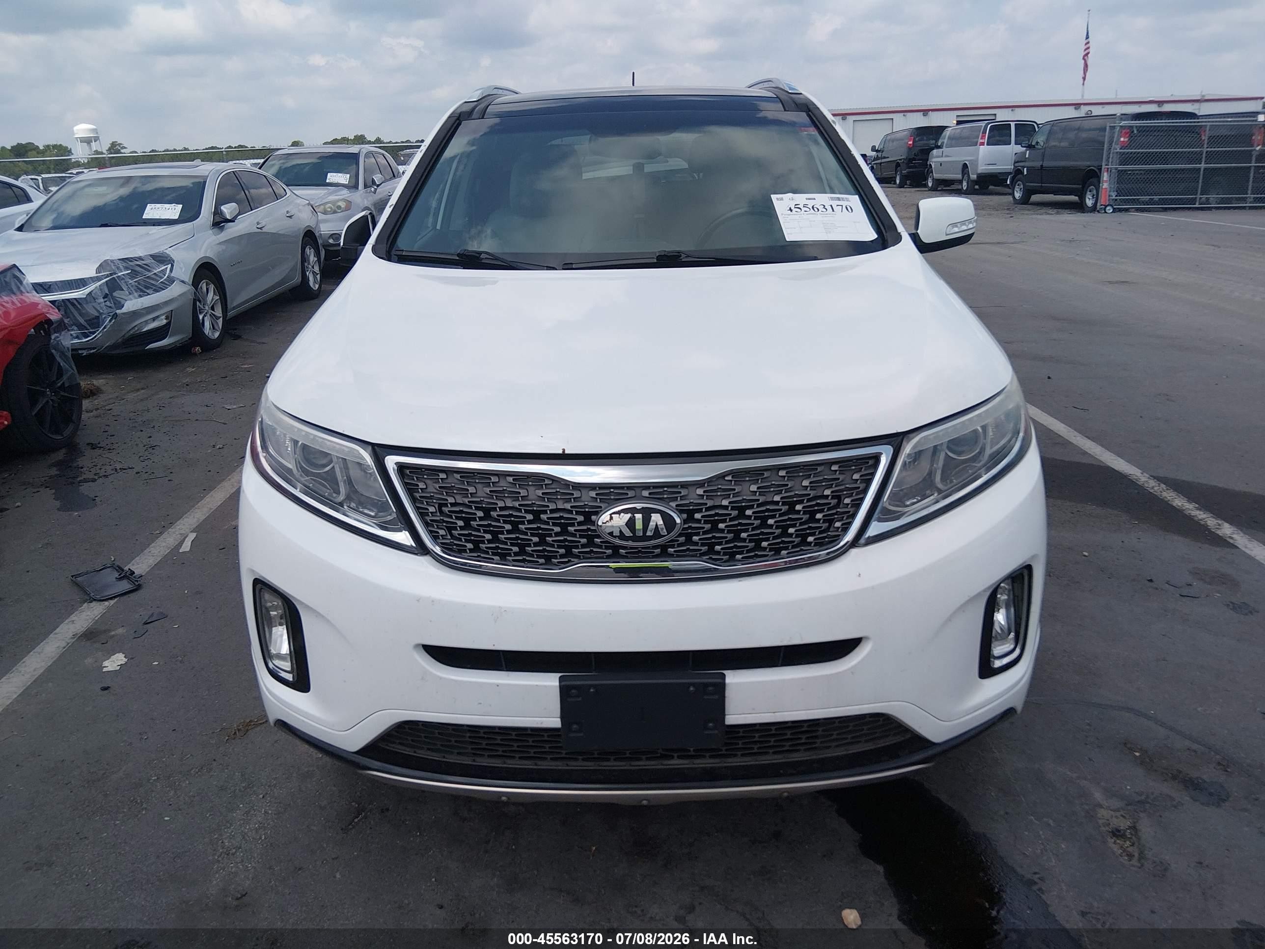 2014 Kia Sorento Sx V6 Белый vin: 5XYKWDA77EG524225