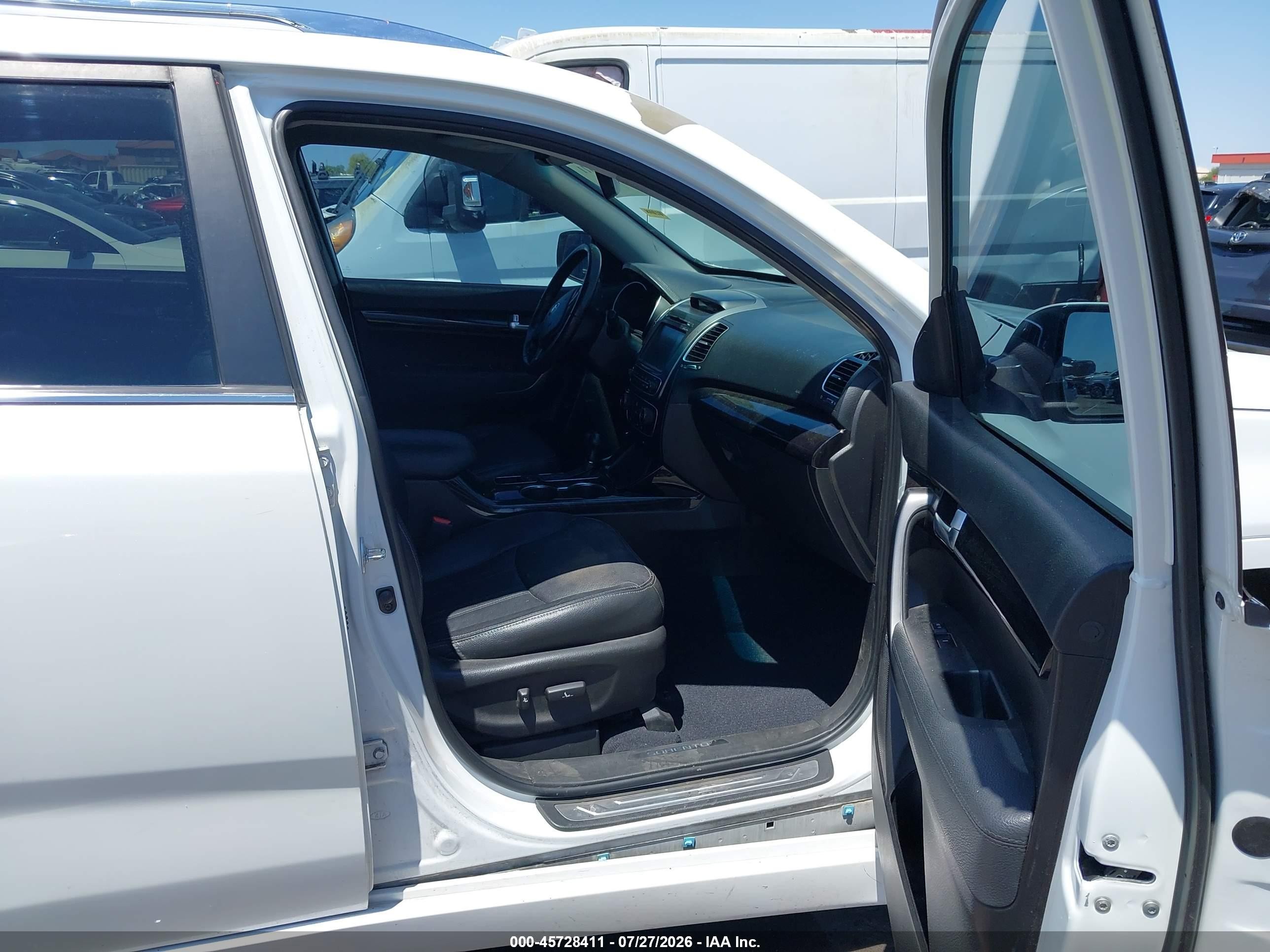 2014 Kia Sorento Sx V6 White vin: 5XYKWDA77EG527481