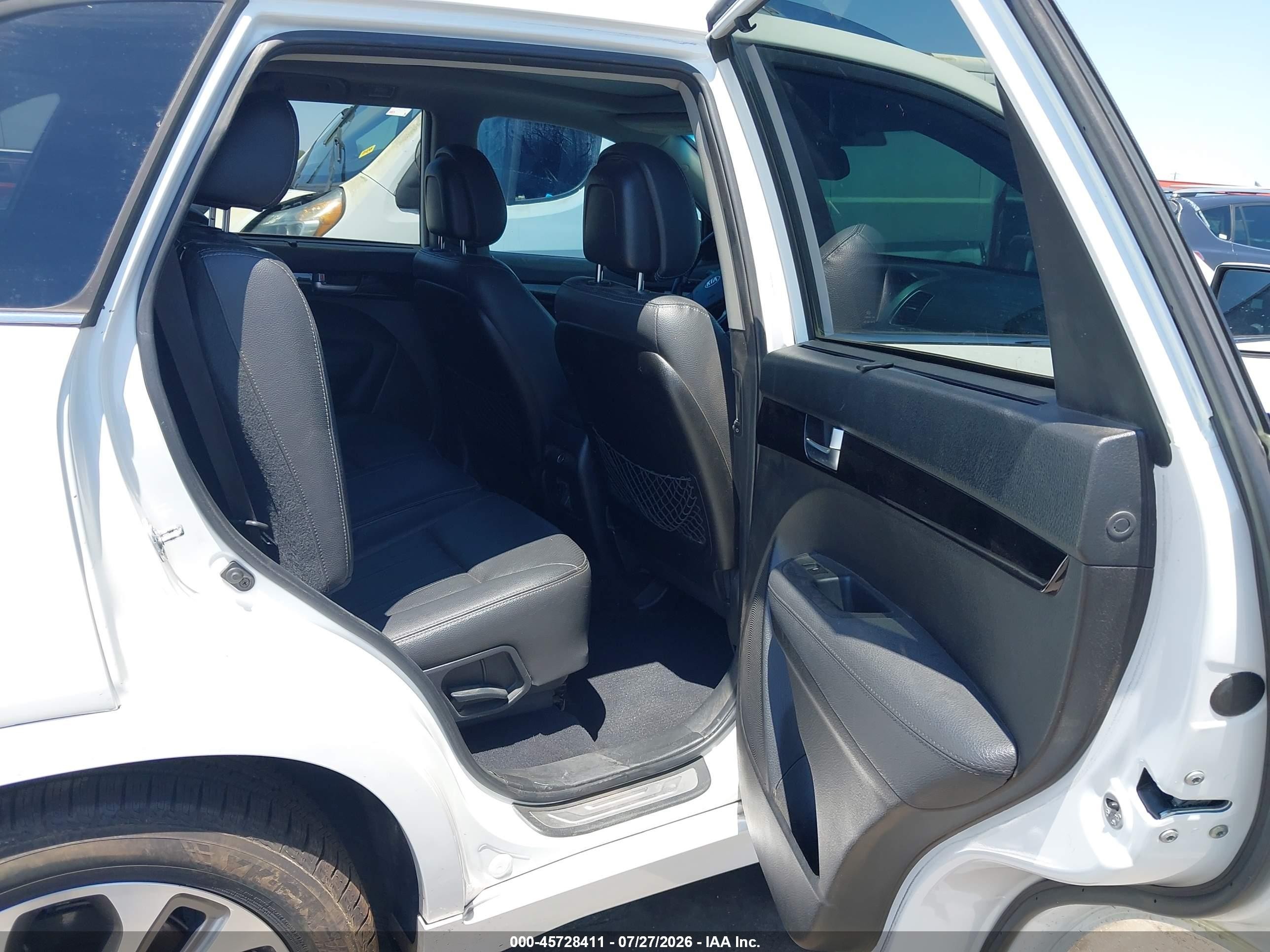2014 Kia Sorento Sx V6 White vin: 5XYKWDA77EG527481