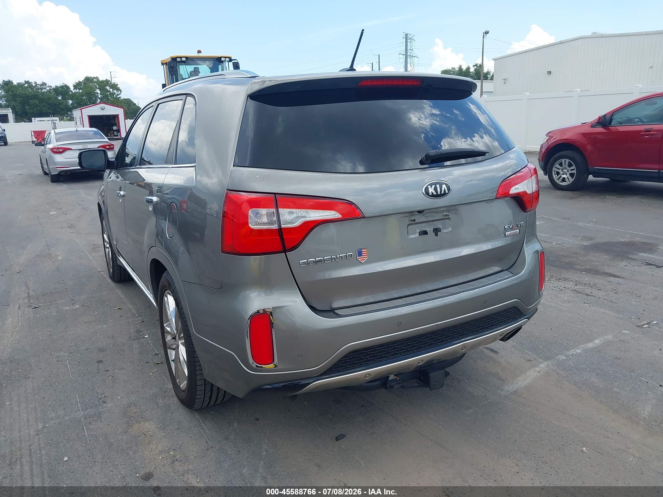 2015 Kia Sorento Limited V6 Gray vin: 5XYKWDA77FG578125
