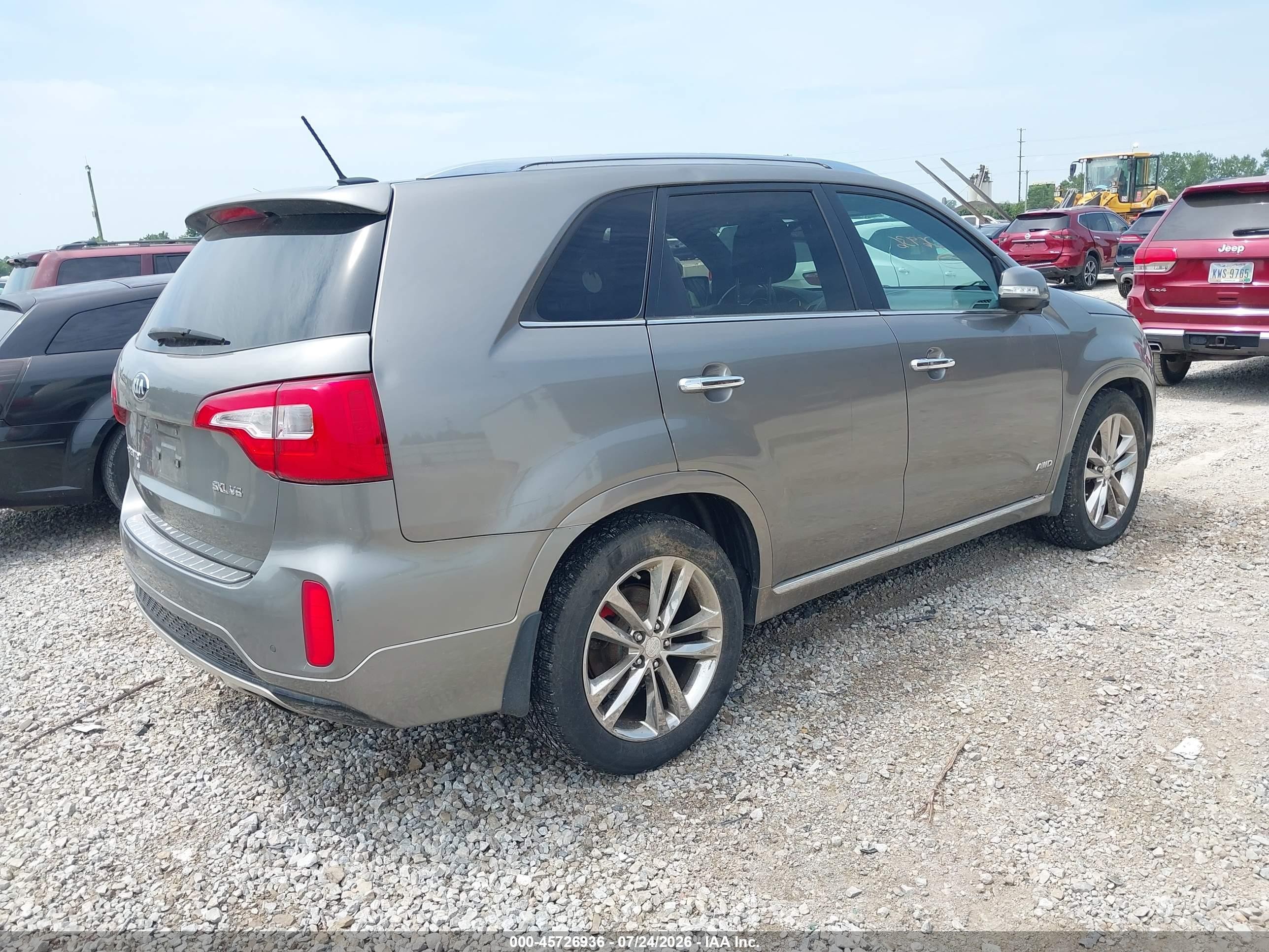 2015 Kia Sorento Limited V6 Gray vin: 5XYKWDA77FG614525