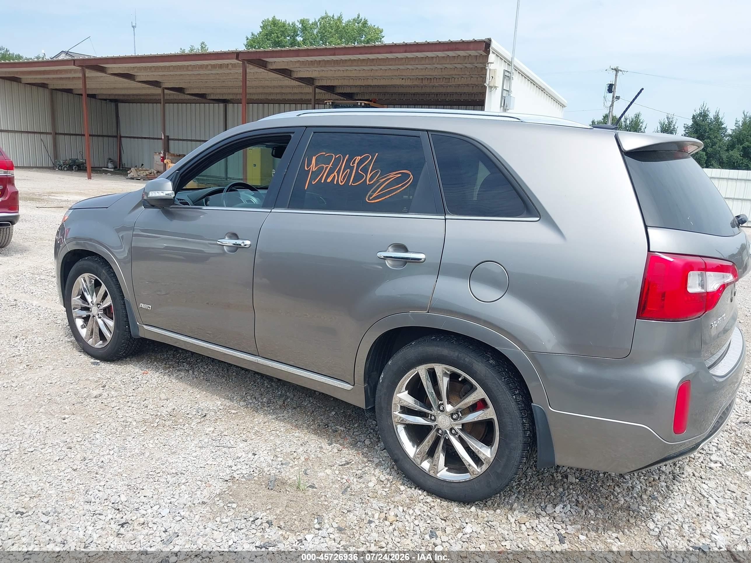 2015 Kia Sorento Limited V6 Gray vin: 5XYKWDA77FG614525