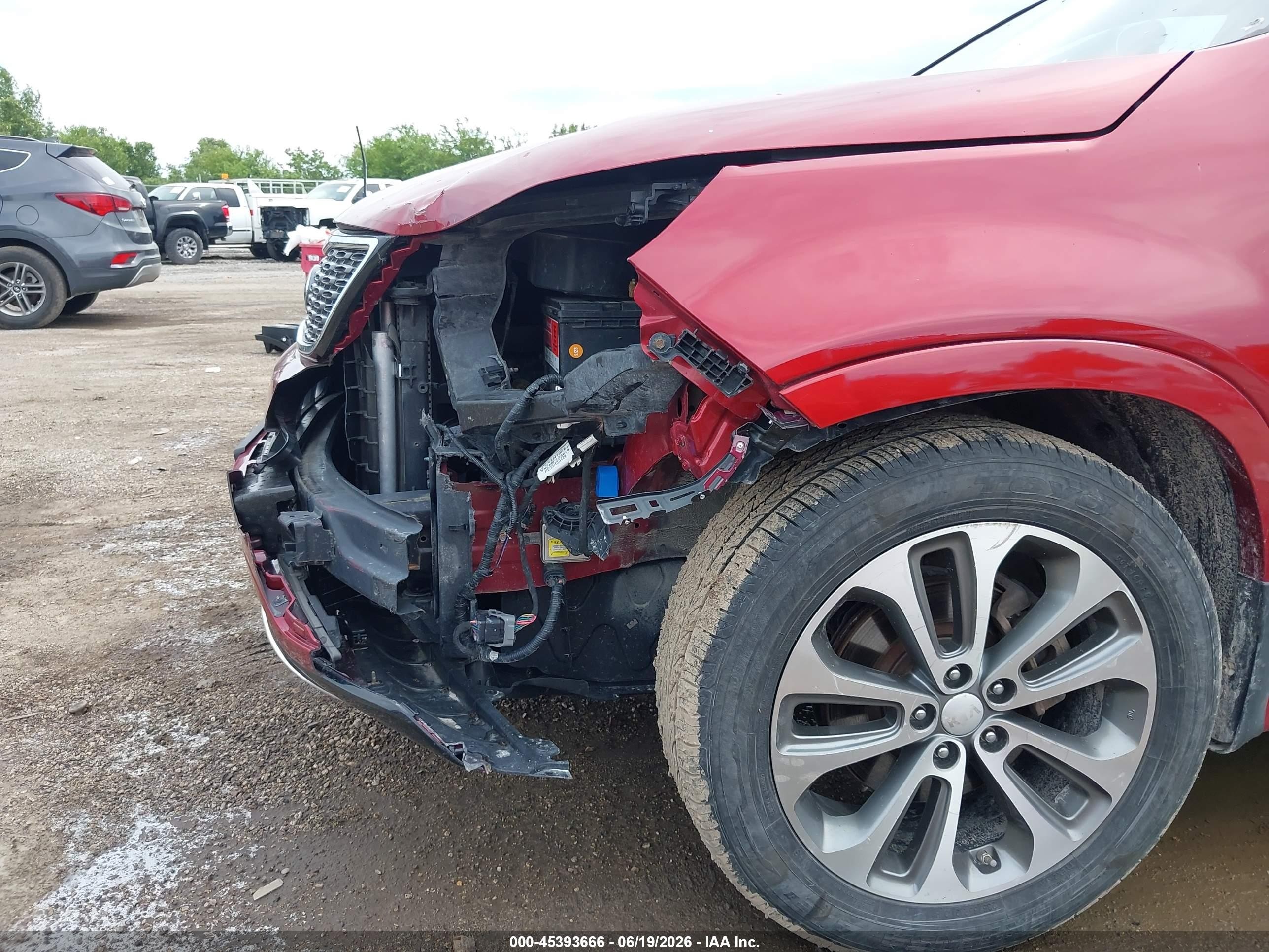 2014 Kia Sorento Sx V6 Red vin: 5XYKWDA78EG539574