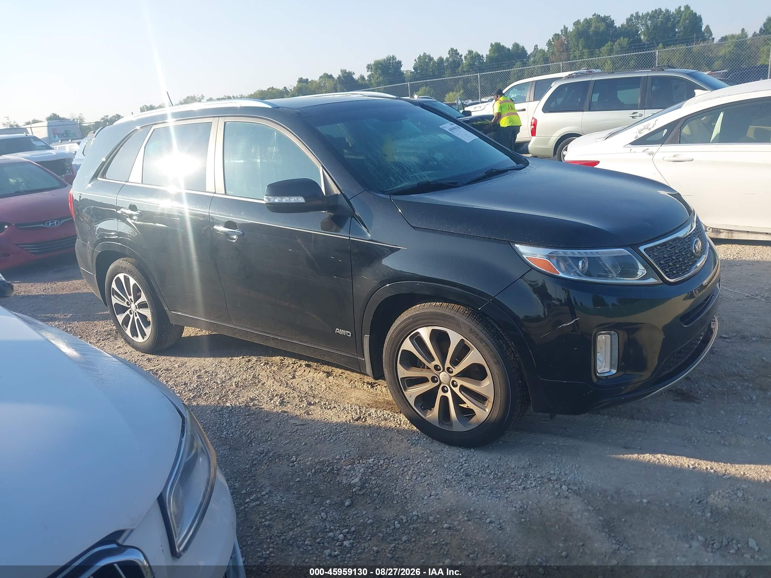 2014 Kia Sorento Sx V6 Black vin: 5XYKWDA78EG540210