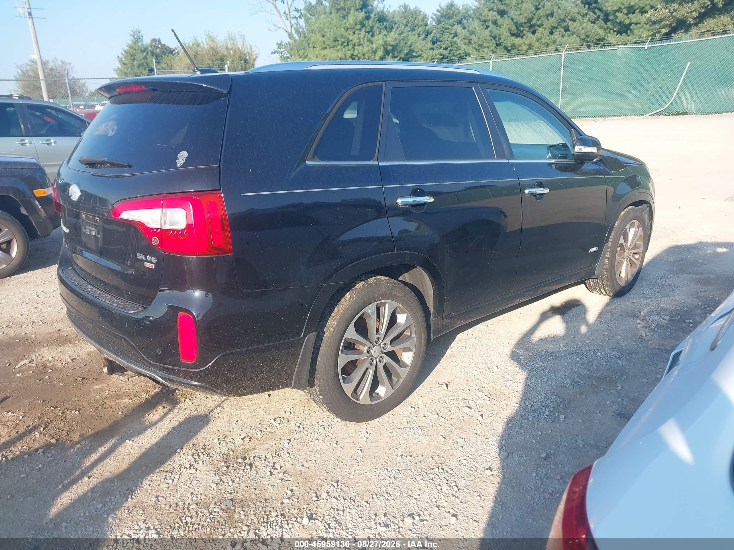 2014 Kia Sorento Sx V6 Black vin: 5XYKWDA78EG540210