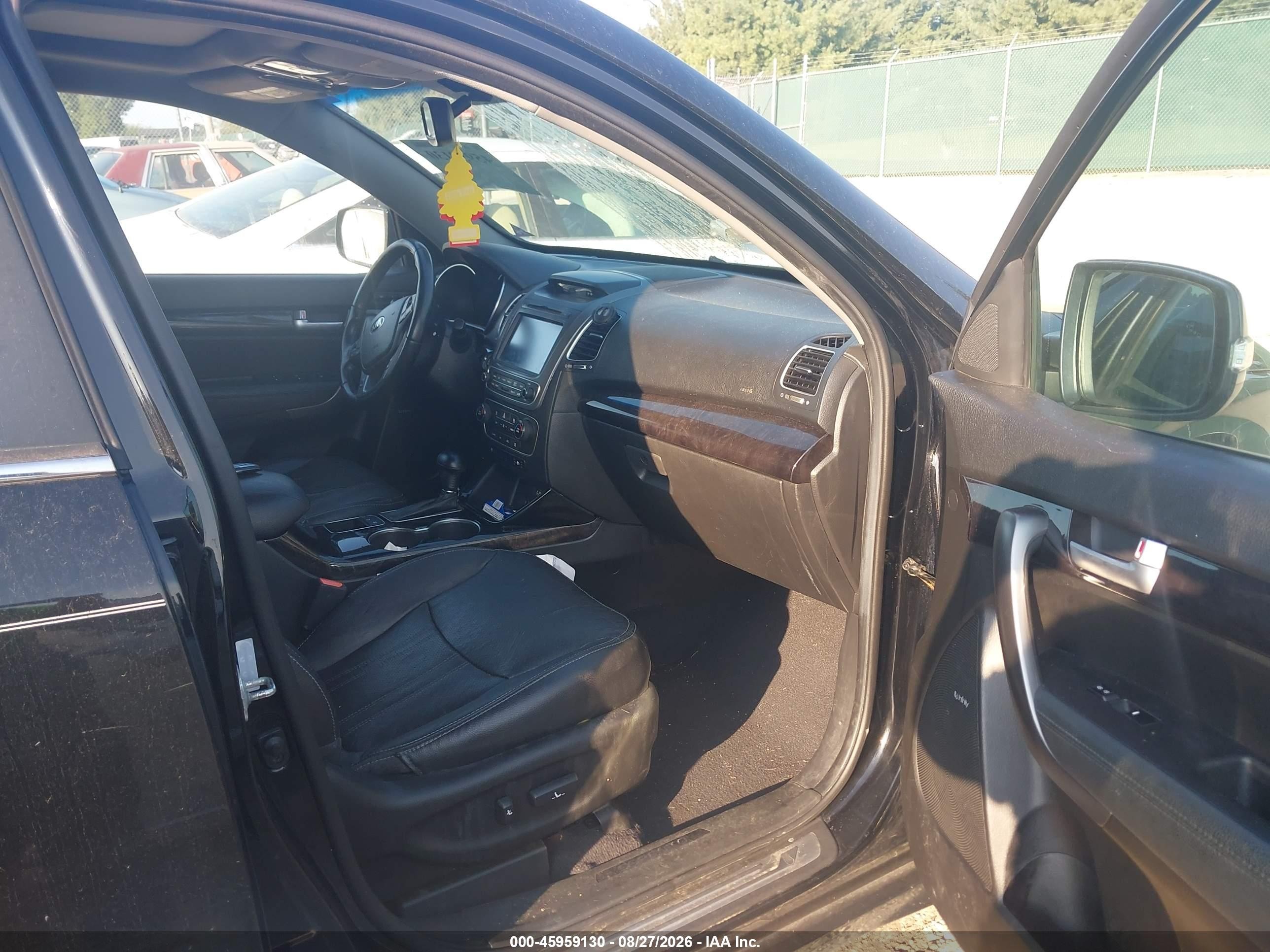 2014 Kia Sorento Sx V6 Black vin: 5XYKWDA78EG540210