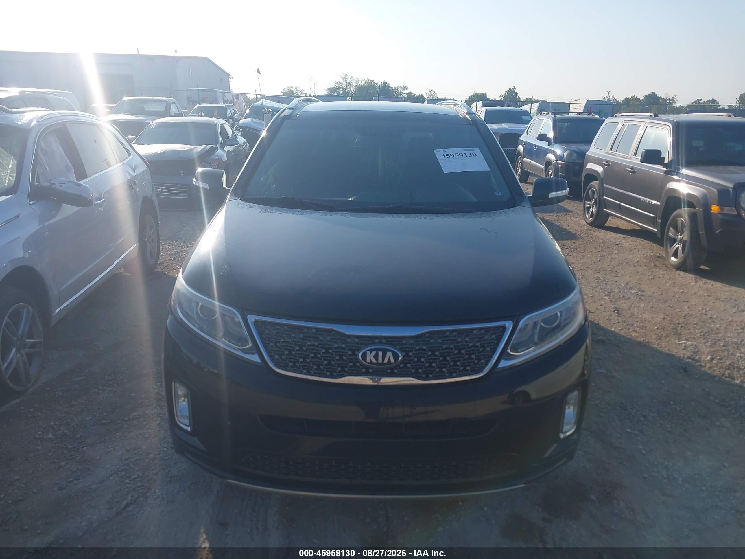 2014 Kia Sorento Sx V6 Black vin: 5XYKWDA78EG540210