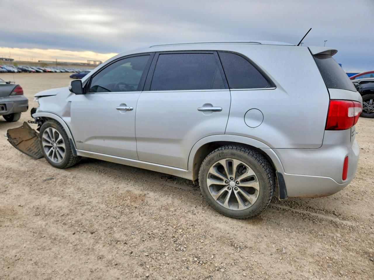 2015 Kia Sorento Sx Silver vin: 5XYKWDA78FG575749