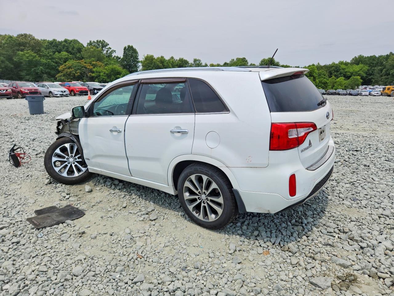 2015 Kia Sorento Sx White vin: 5XYKWDA78FG624691