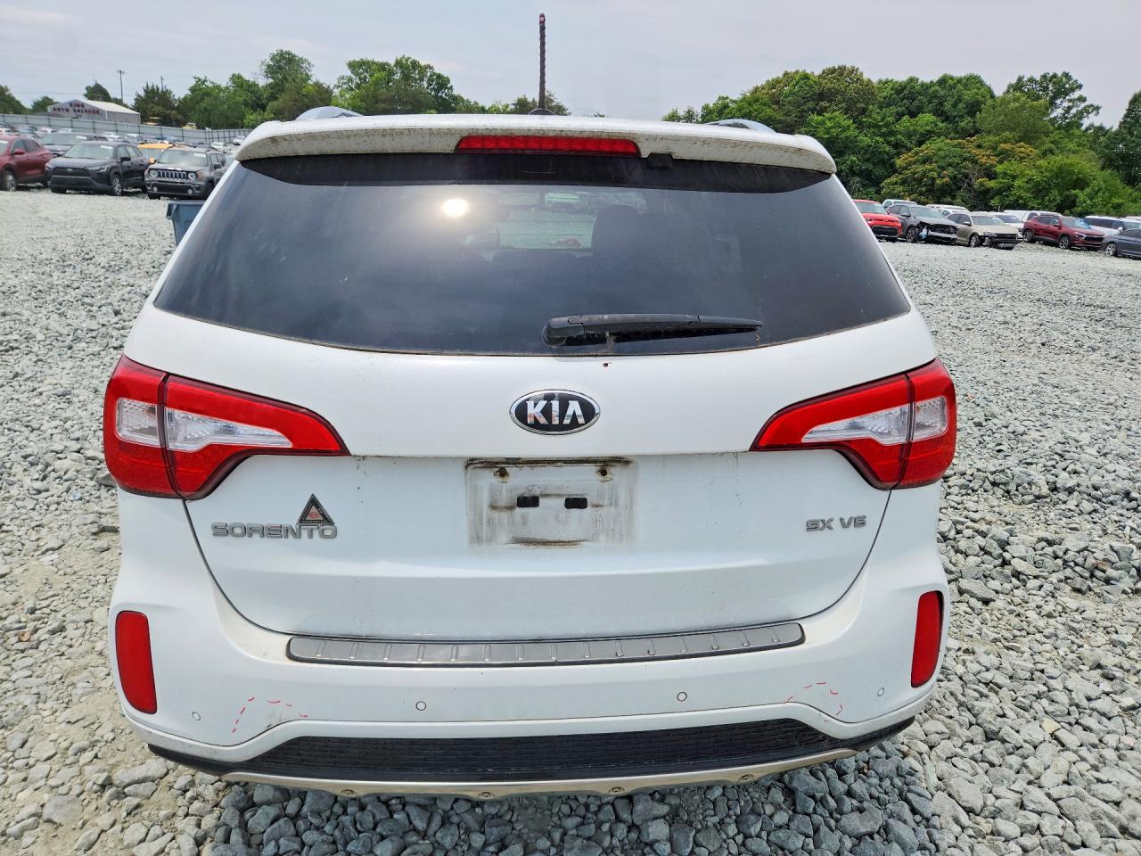 2015 Kia Sorento Sx White vin: 5XYKWDA78FG624691