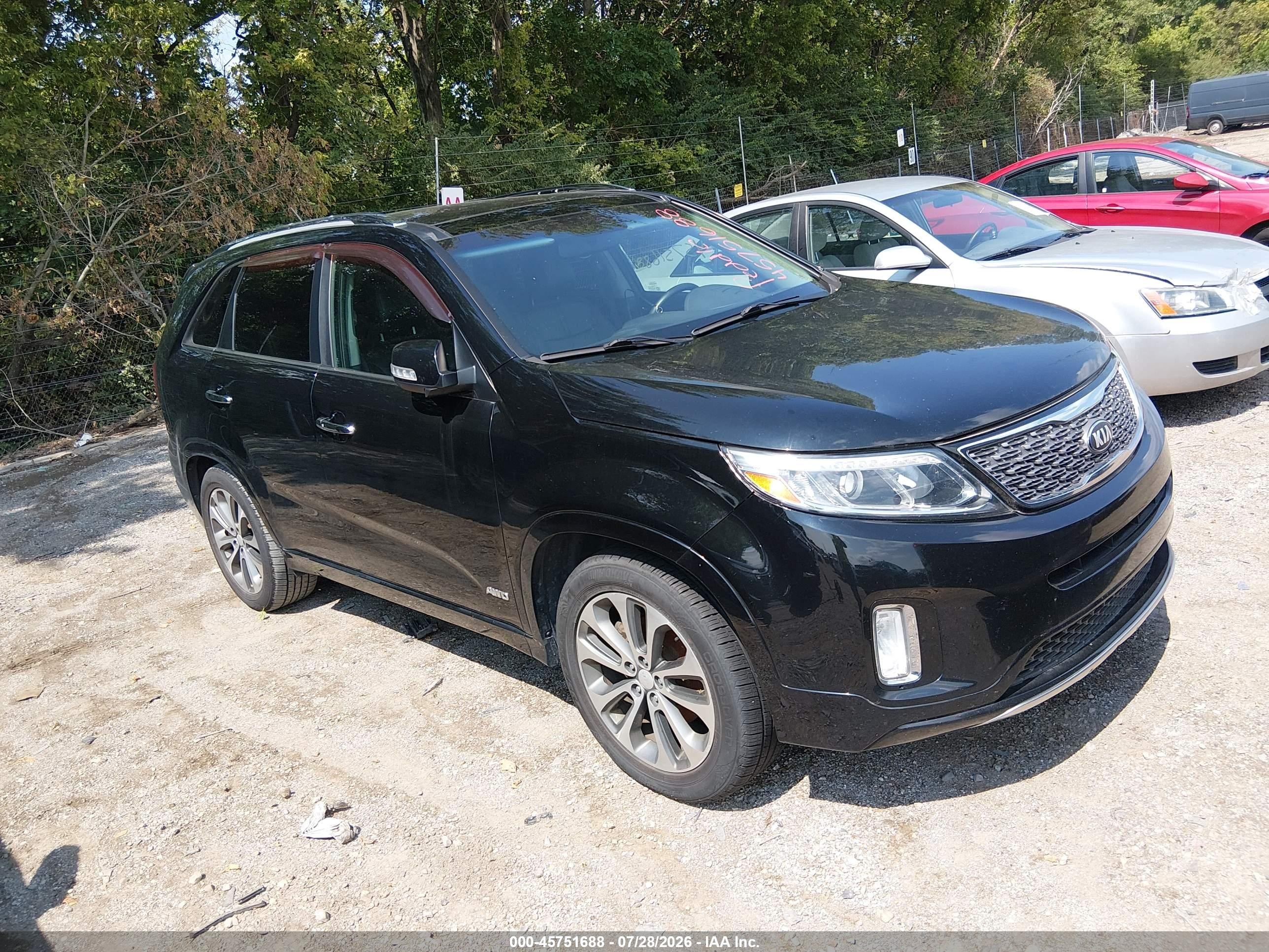 2014 Kia Sorento Sx V6 Black vin: 5XYKWDA79EG432078