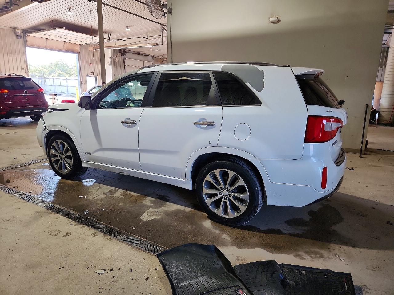 2014 Kia Sorento Sx White vin: 5XYKWDA79EG502694