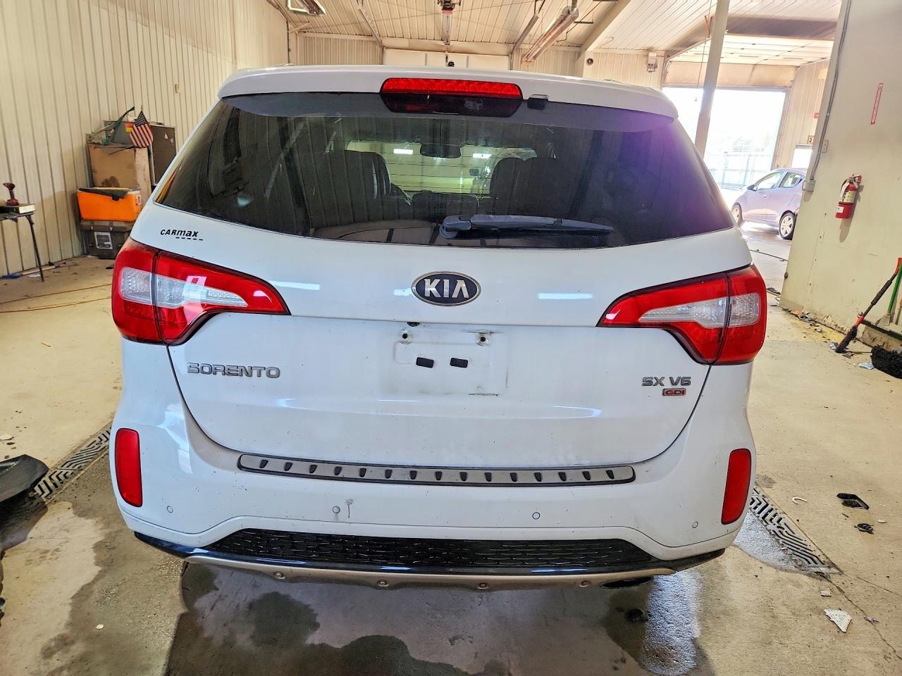 2014 Kia Sorento Sx White vin: 5XYKWDA79EG502694